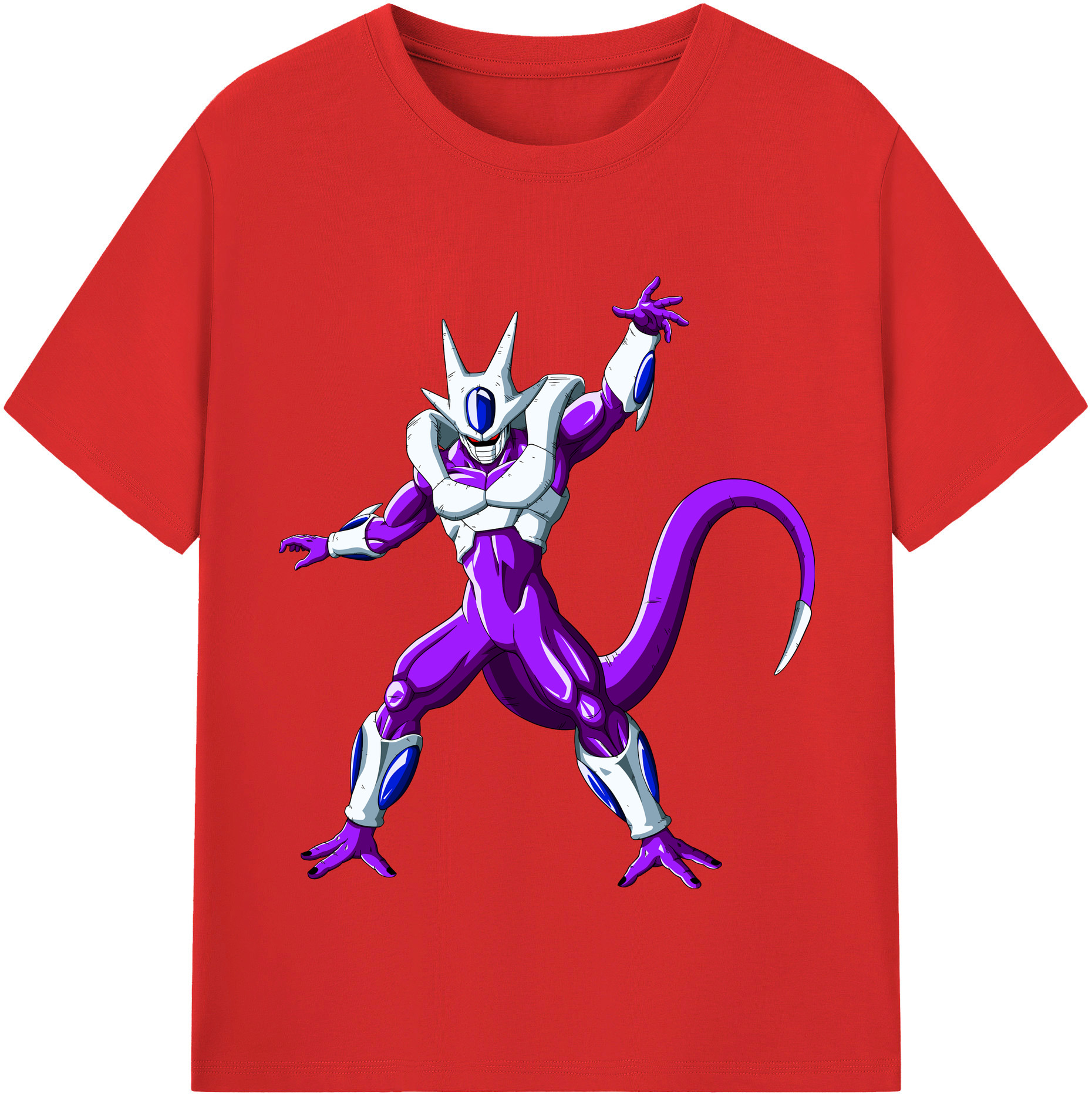 （画像用） ドラゴンボール クウラ DRAGON BALL Cooler Coora 綿100％半袖Tシャツ（フロントプリント）