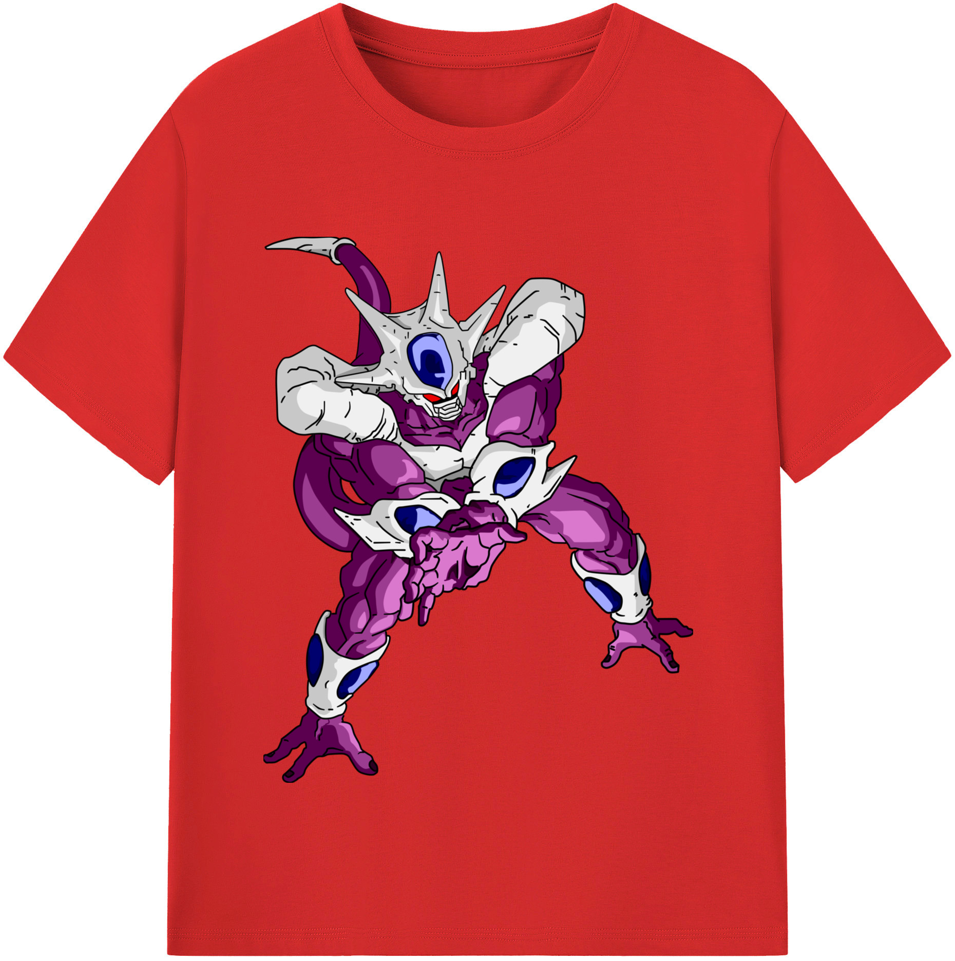 （画像用） ドラゴンボール クウラ DRAGON BALL Cooler Coora 綿100％半袖Tシャツ（フロントプリント）