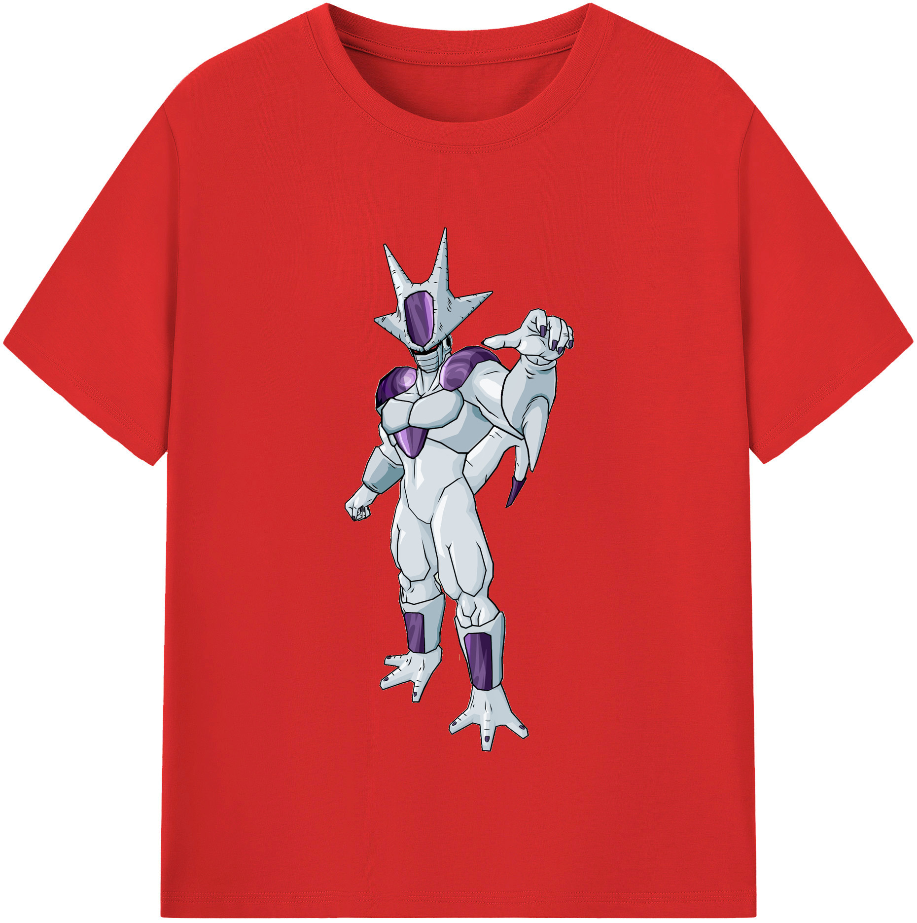 （画像用） ドラゴンボール クウラ DRAGON BALL Cooler Coora 綿100％半袖Tシャツ（フロントプリント）