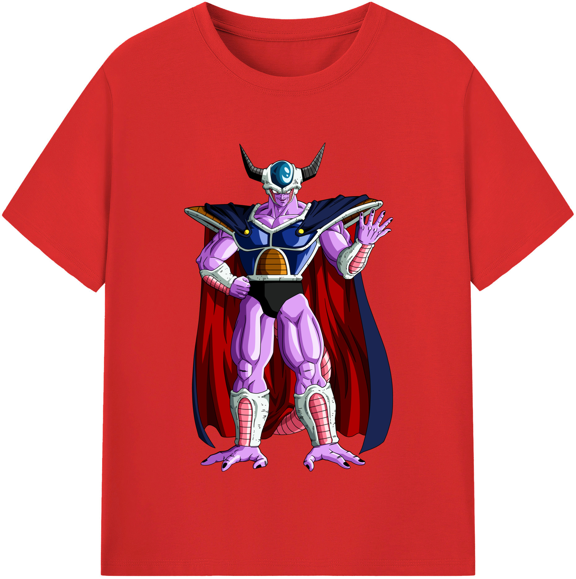 （画像用） ドラゴンボール コルド大王 DRAGON BALL King Cold 綿100％半袖Tシャツ（フロントプリント）