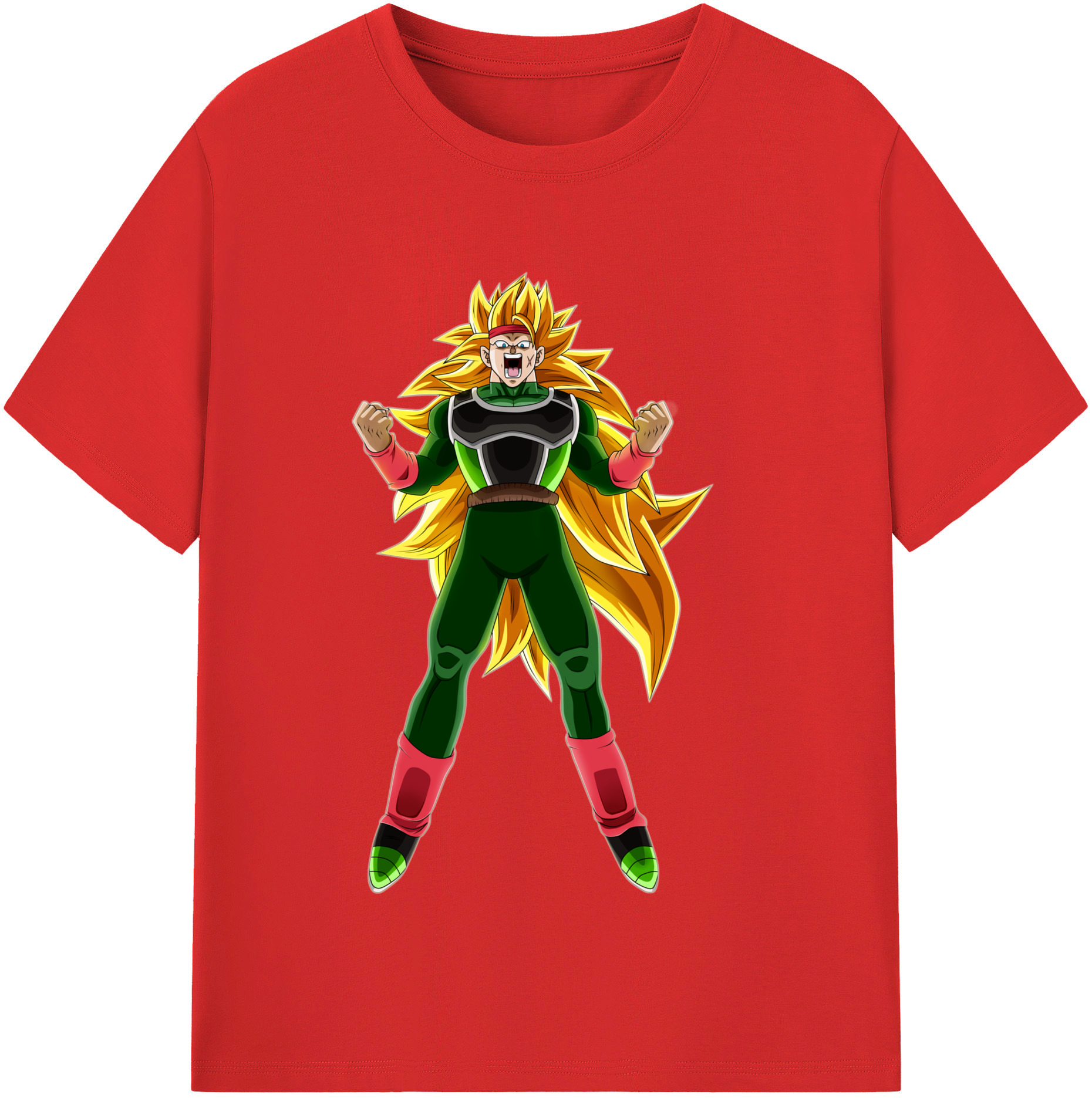 （画像用） ドラゴンボール ブロリー DRAGON BALL Broli 綿100％半袖Tシャツ（フロントプリント）