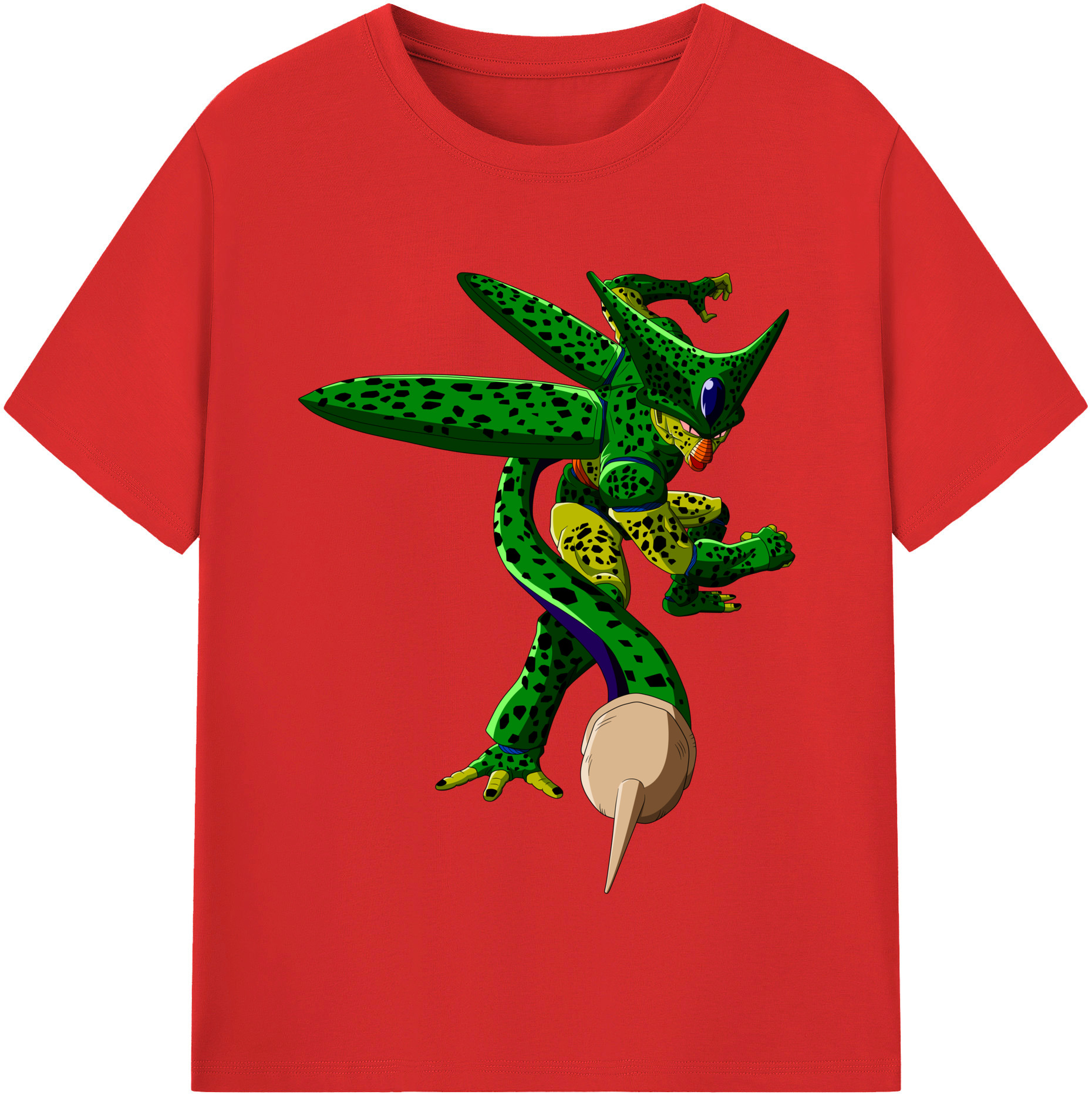 （画像用） ドラゴンボール セル DRAGON BALL Cell 綿100％半袖Tシャツ（フロントプリント）