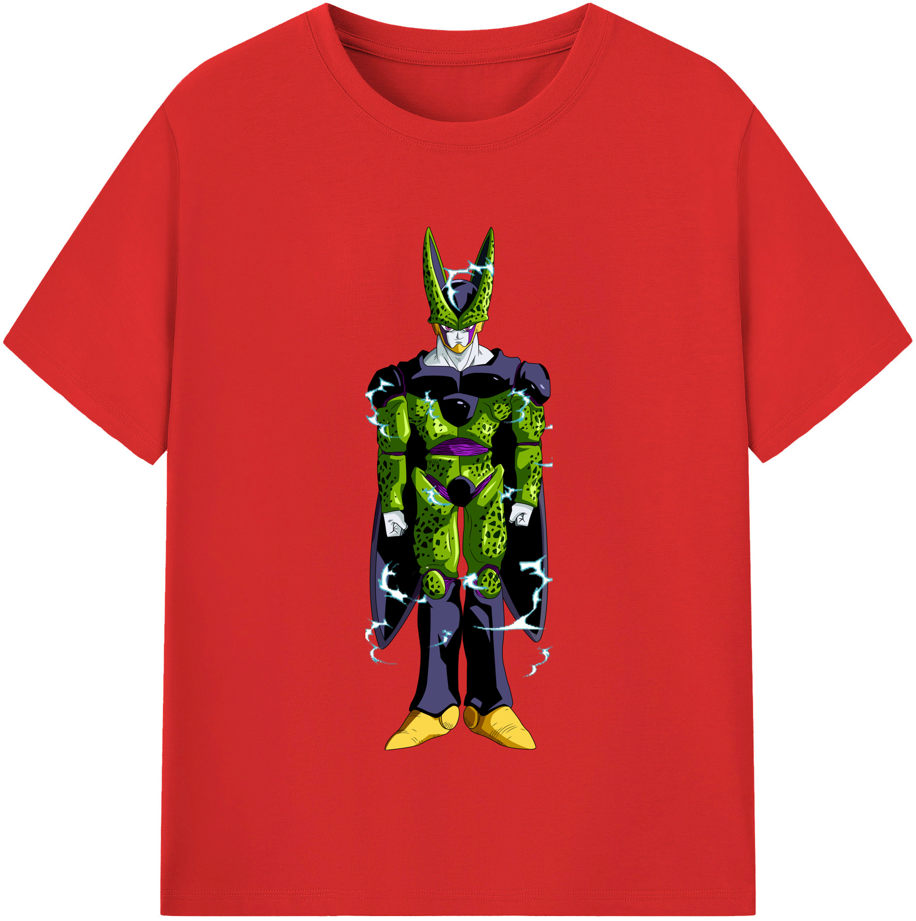 （画像用） ドラゴンボール セル DRAGON BALL Cell 綿100％半袖Tシャツ（フロントプリント）