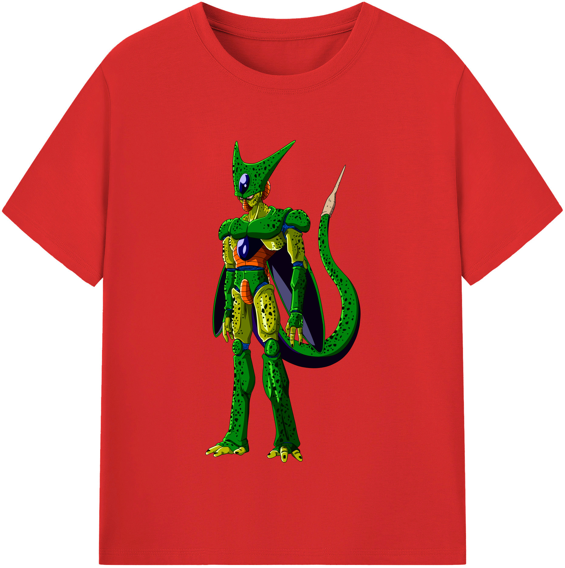 （画像用） ドラゴンボール セル DRAGON BALL Cell 綿100％半袖Tシャツ（フロントプリント）