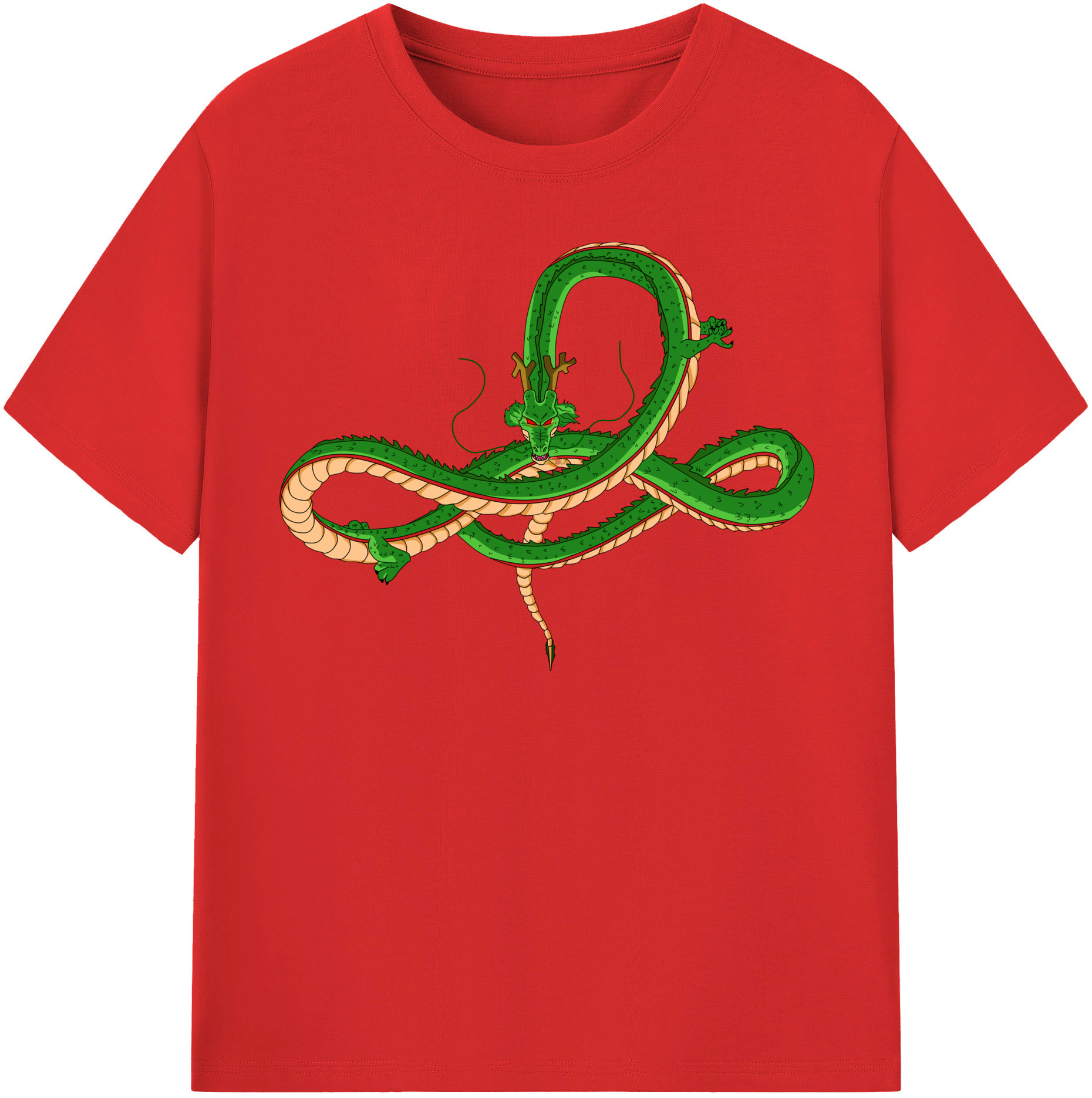 （画像用） ドラゴンボール 神龍 シェンロン DRAGON BALL Shenron 綿100％半袖Tシャツ（フロントプリント）