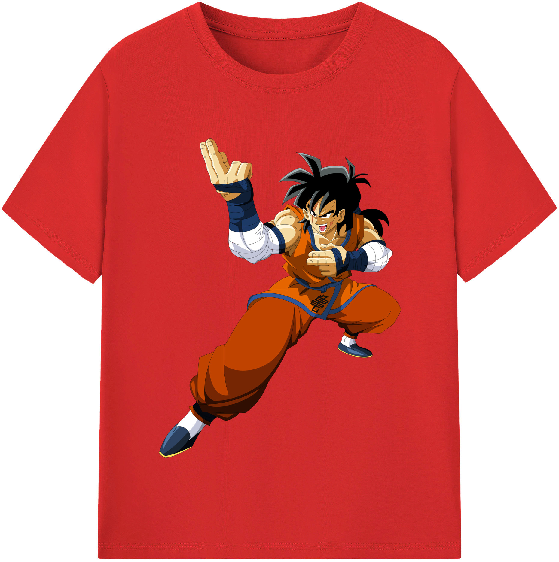 （画像用） ドラゴンボール ヤムチャ DRAGON BALL Yamcha 綿100％半袖Tシャツ（フロントプリント）