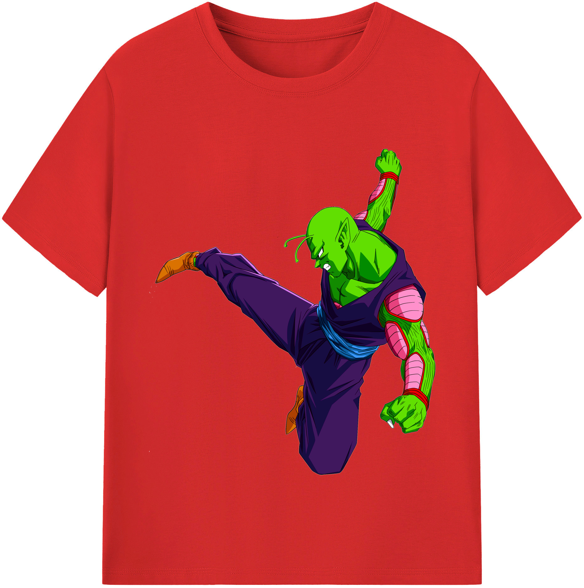 （画像用） ドラゴンボール ピッコロ DRAGON BALL Piccolo 綿100％半袖Tシャツ（フロントプリント）