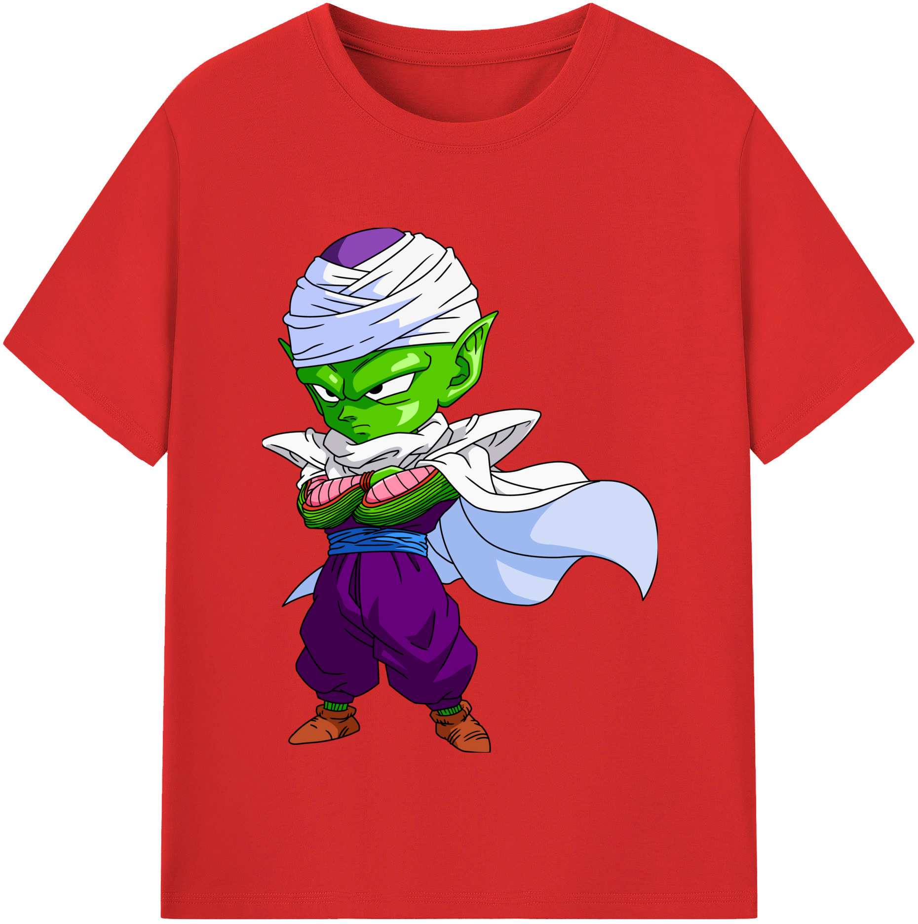 （画像用） ドラゴンボール ピッコロ DRAGON BALL Piccolo 綿100％半袖Tシャツ（フロントプリント）