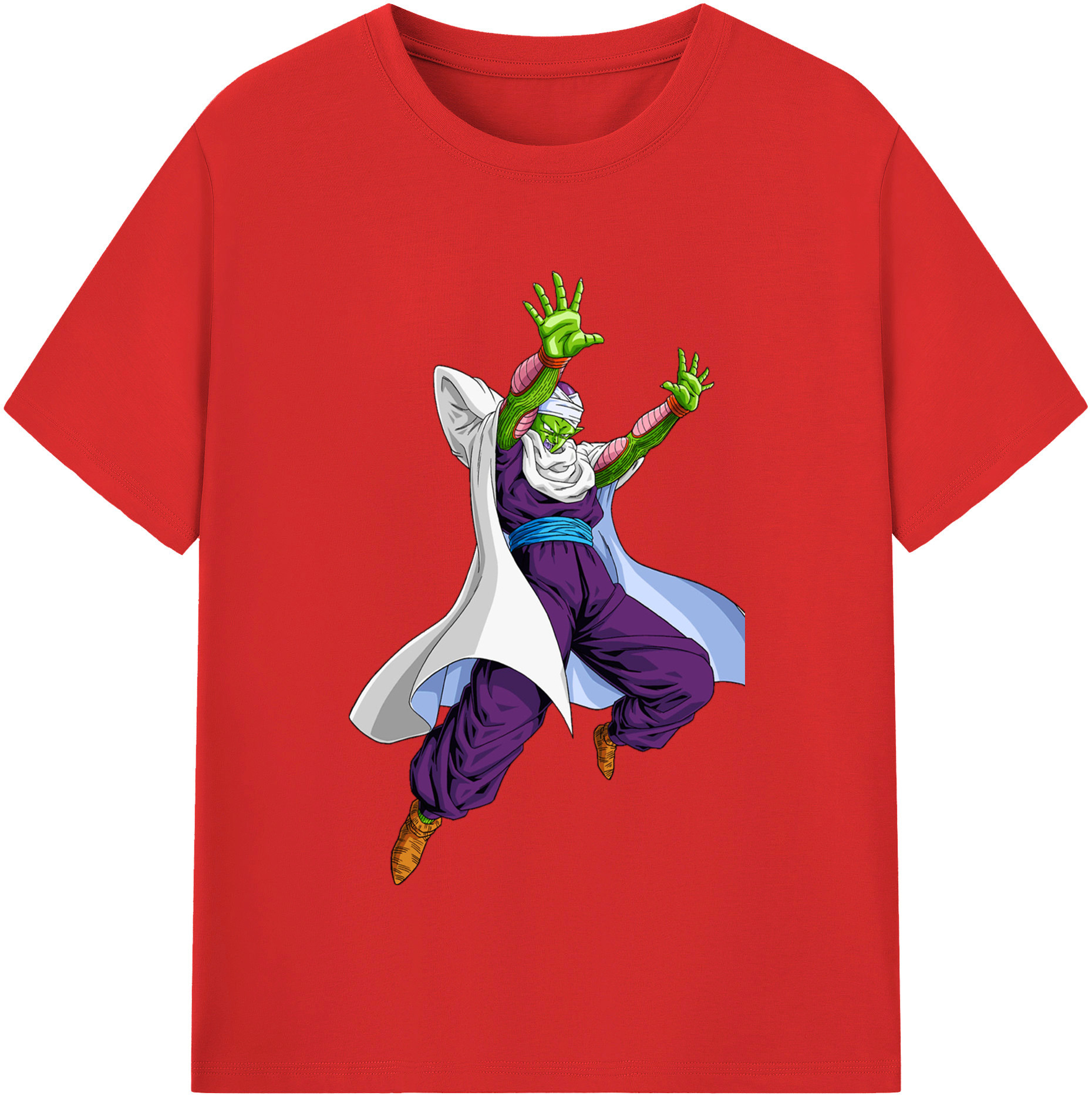 （画像用） ドラゴンボール ピッコロ DRAGON BALL Piccolo 綿100％半袖Tシャツ（フロントプリント）