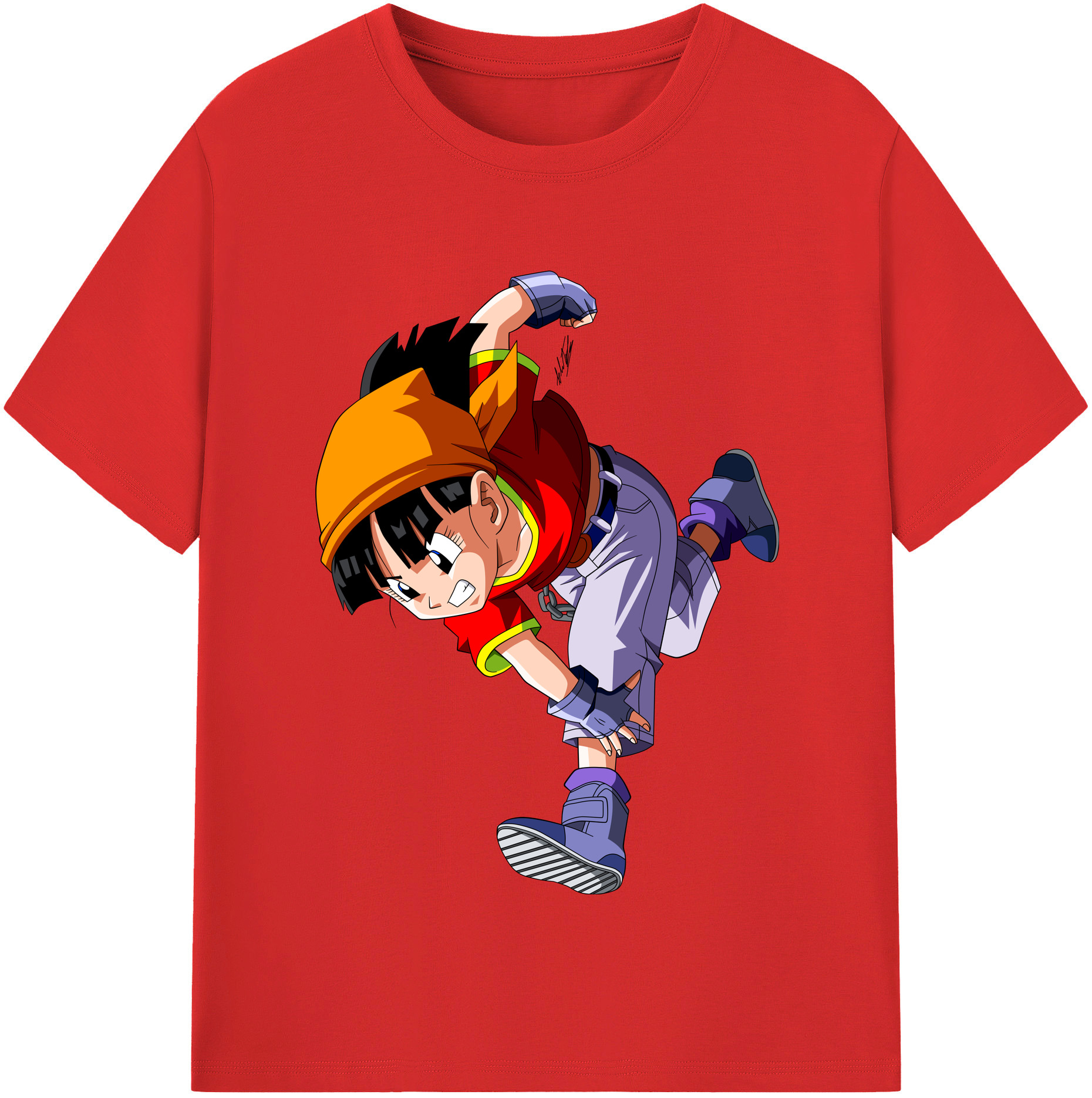 （画像用） ドラゴンボール パン DRAGON BALL Pan 綿100％半袖Tシャツ（フロントプリント）