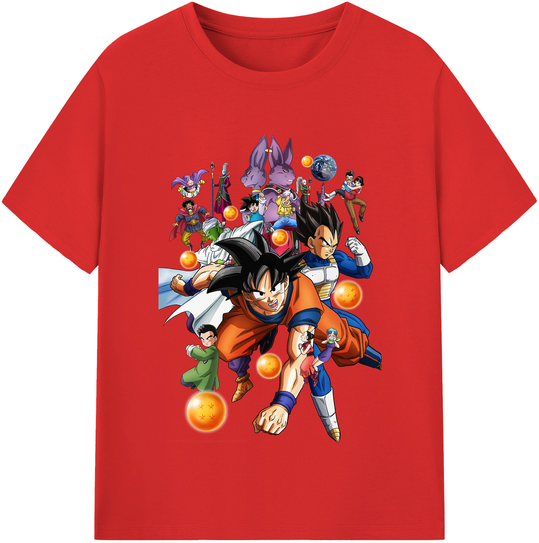 （画像用） ドラゴンボール DRAGON BALL 綿100％半袖Tシャツ（フロントプリント）