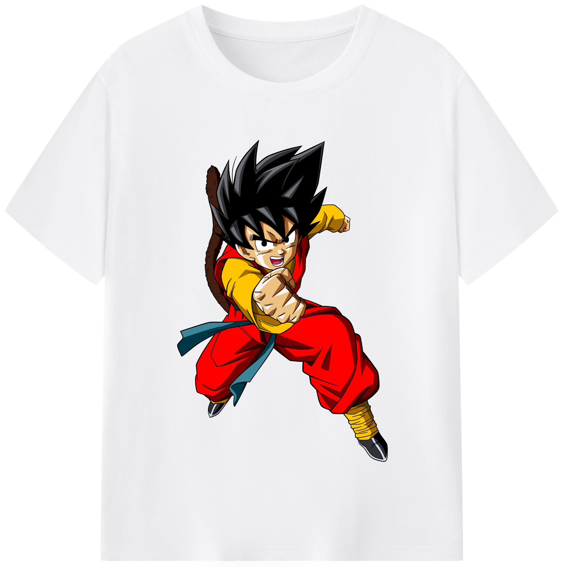 （画像用） ドラゴンボール 孫悟空（そん ごくう）Son Goku カカロット DRAGON BALL Kakarotto 綿100％半袖Tシャツ（フロントプリント）