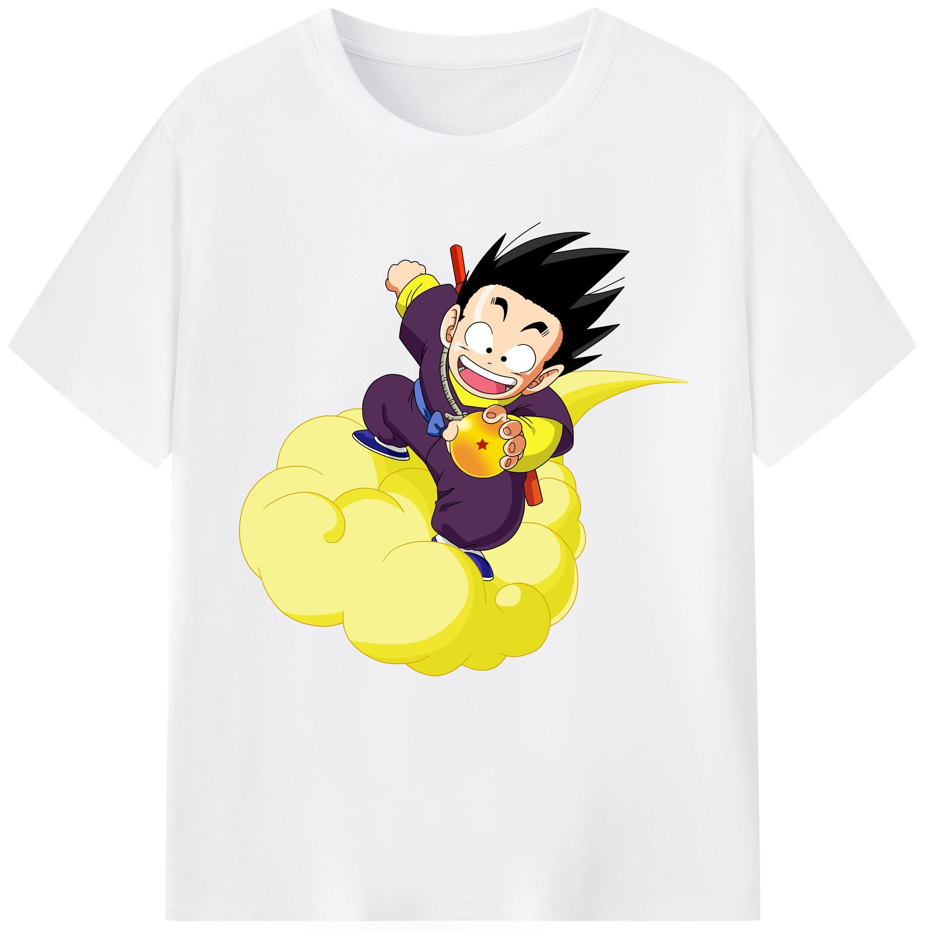 （画像用） ドラゴンボール 孫悟空（そん ごくう）Son Goku カカロット DRAGON BALL Kakarotto 綿100％半袖Tシャツ（フロントプリント）
