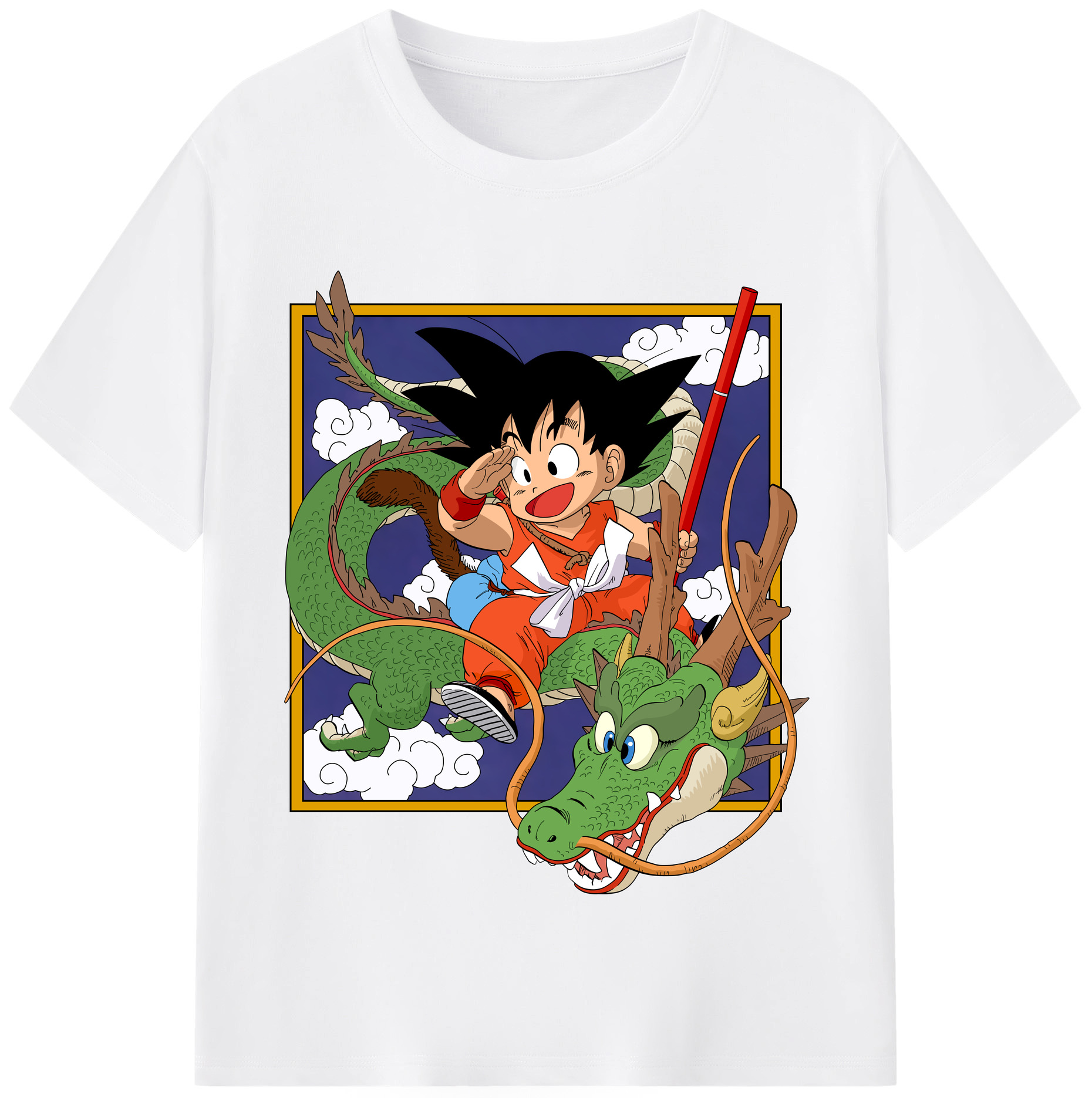 （画像用） ドラゴンボール 孫悟空（そん ごくう）Son Goku カカロット DRAGON BALL Kakarotto 綿100％半袖Tシャツ（フロントプリント）