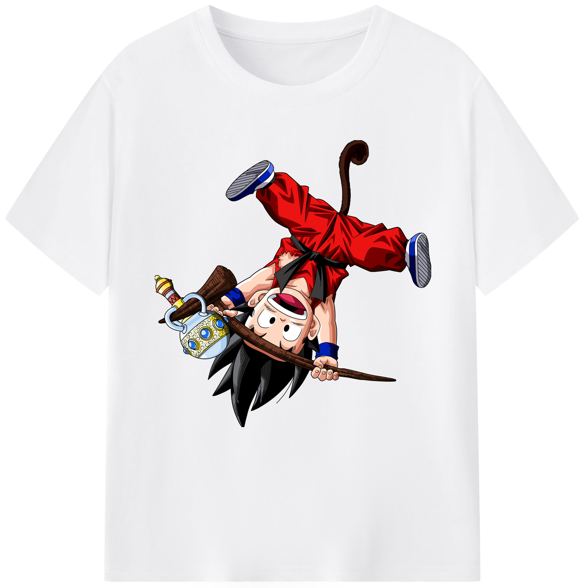 （画像用） ドラゴンボール 孫悟空（そん ごくう）Son Goku カカロット DRAGON BALL Kakarotto 綿100％半袖Tシャツ（フロントプリント）