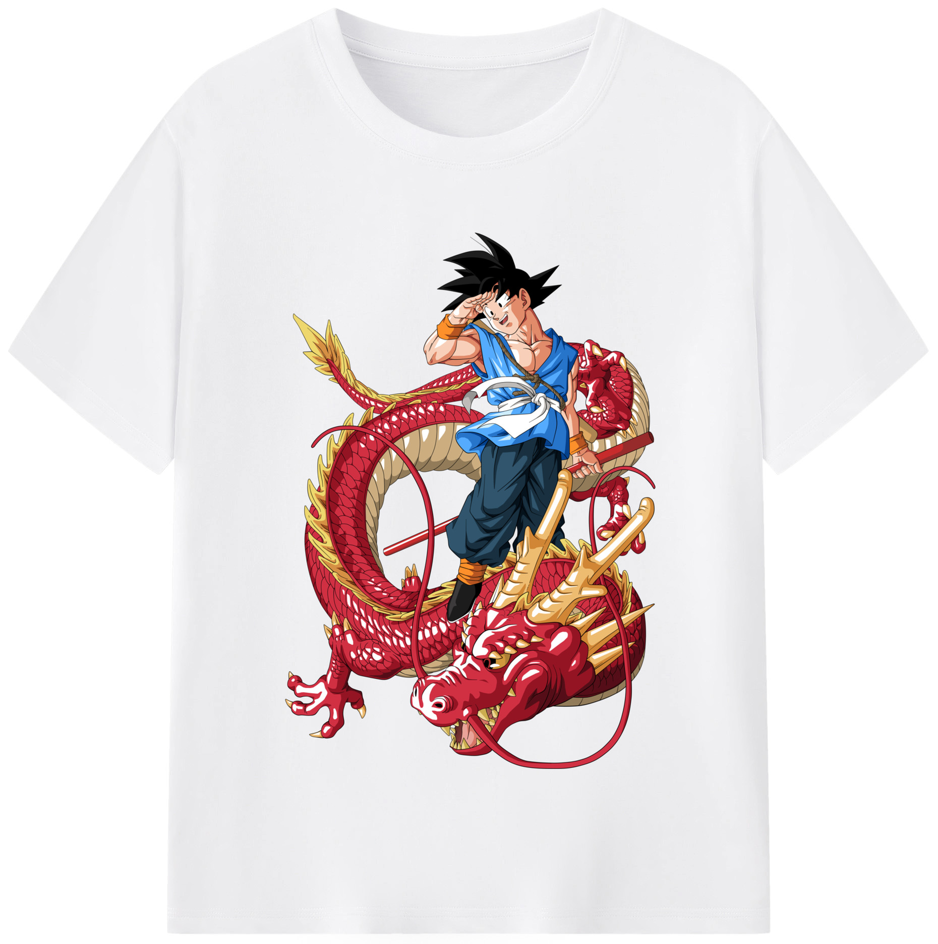 （画像用） ドラゴンボール 孫悟空（そん ごくう）Son Goku カカロット DRAGON BALL Kakarotto 綿100％半袖Tシャツ（フロントプリント）