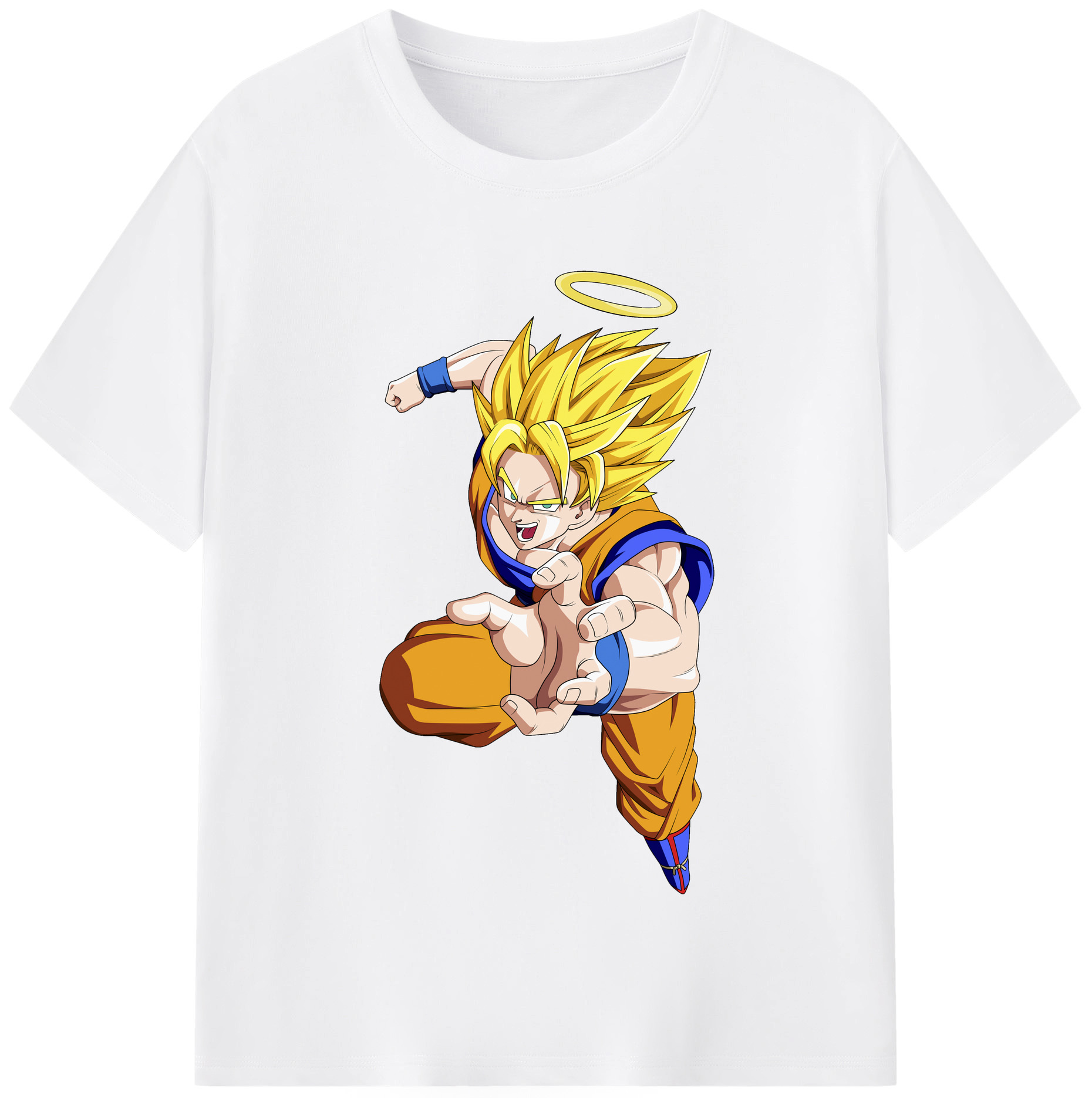（画像用） ドラゴンボール 孫悟空（そん ごくう）Son Goku カカロット DRAGON BALL Kakarotto 綿100％半袖Tシャツ（フロントプリント）
