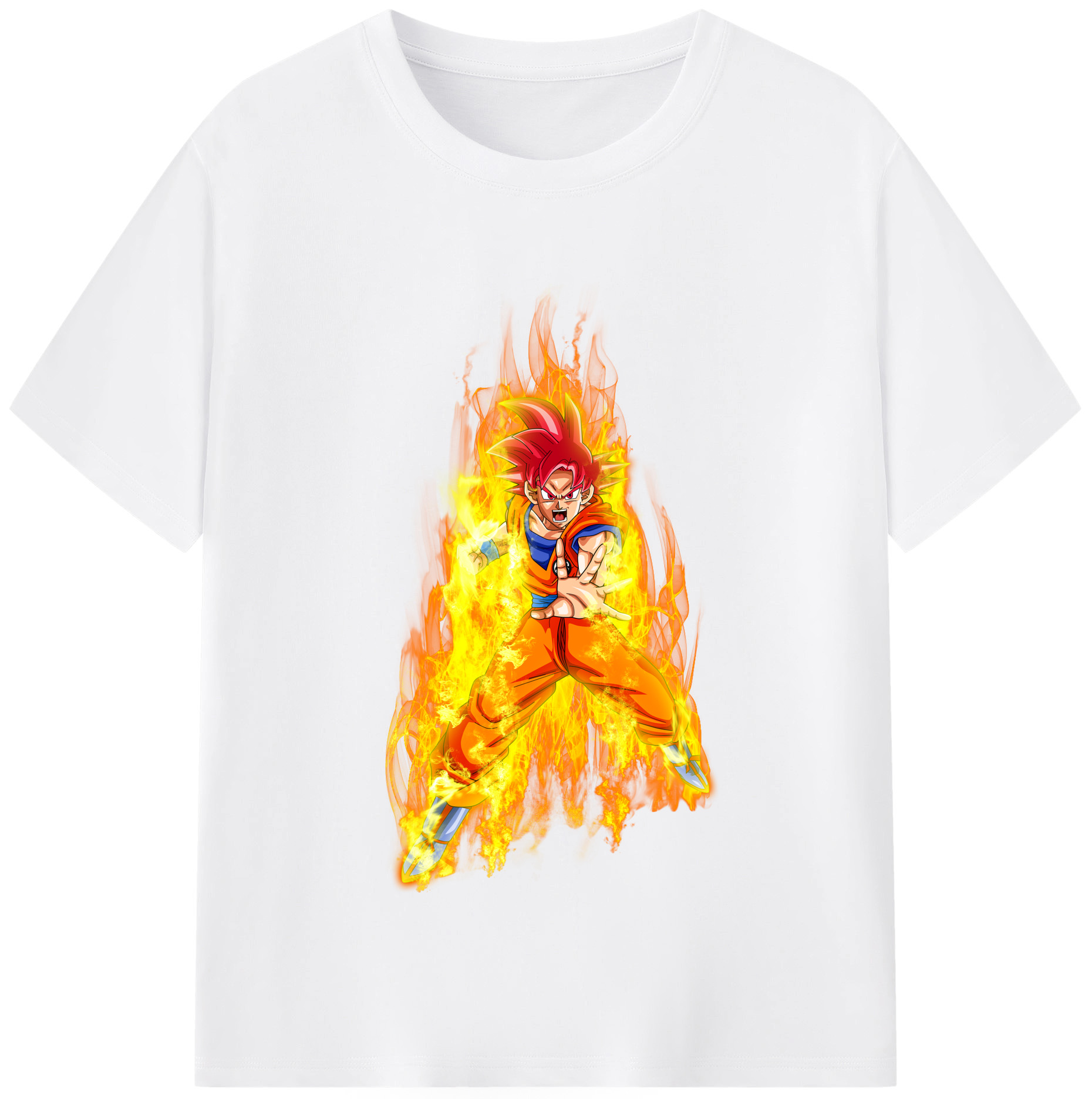 （画像用） ドラゴンボール 孫悟空（そん ごくう）Son Goku カカロット DRAGON BALL Kakarotto 綿100％半袖Tシャツ（フロントプリント）