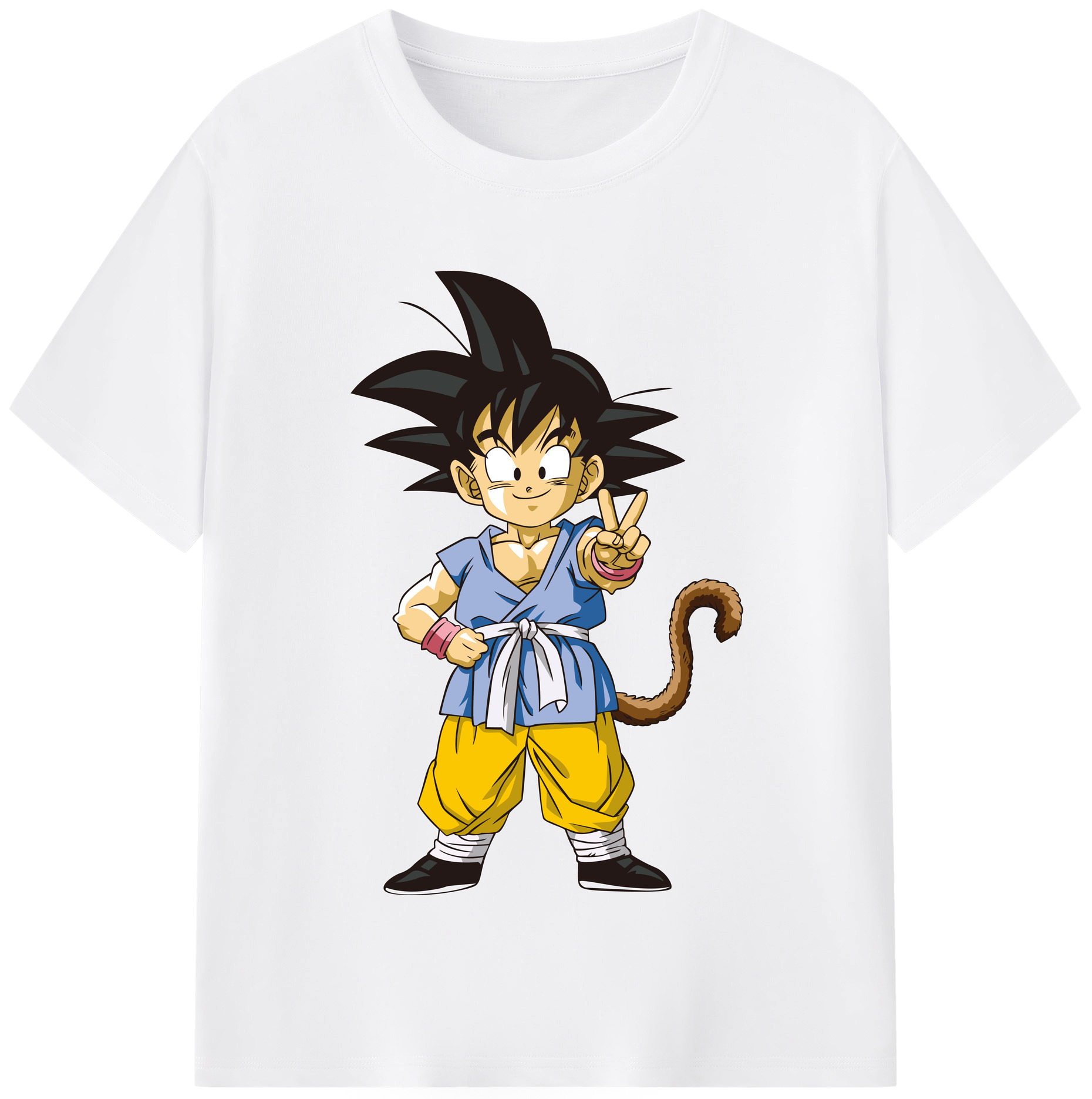 （画像用） ドラゴンボール 孫悟空（そん ごくう）Son Goku カカロット DRAGON BALL Kakarotto 綿100％半袖Tシャツ（フロントプリント）