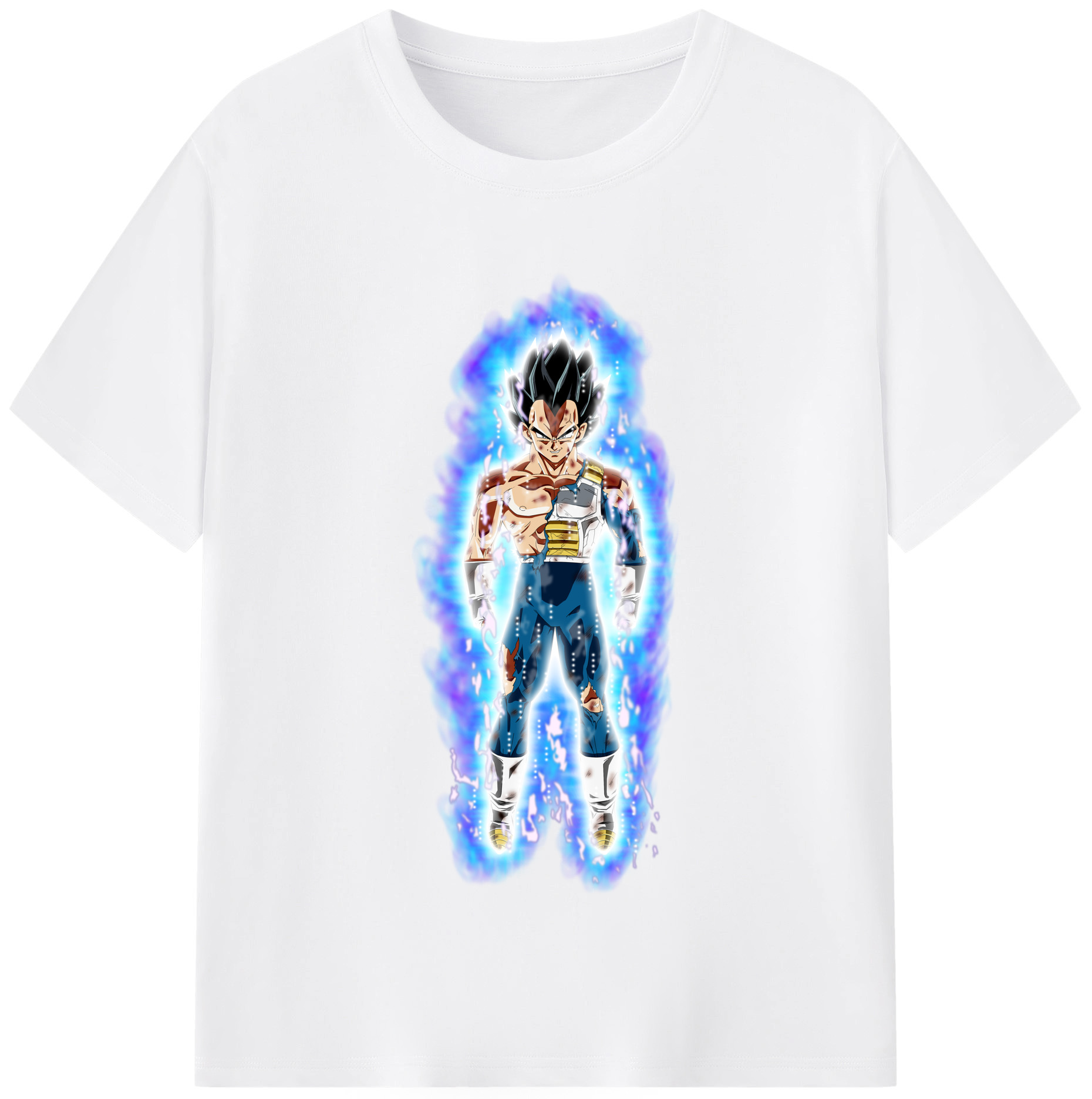 （画像用） ドラゴンボール ベジータ四世（Bejīta Yonsei）DRAGON BALL Vegeta IV 綿100％半袖Tシャツ（フロントプリント）