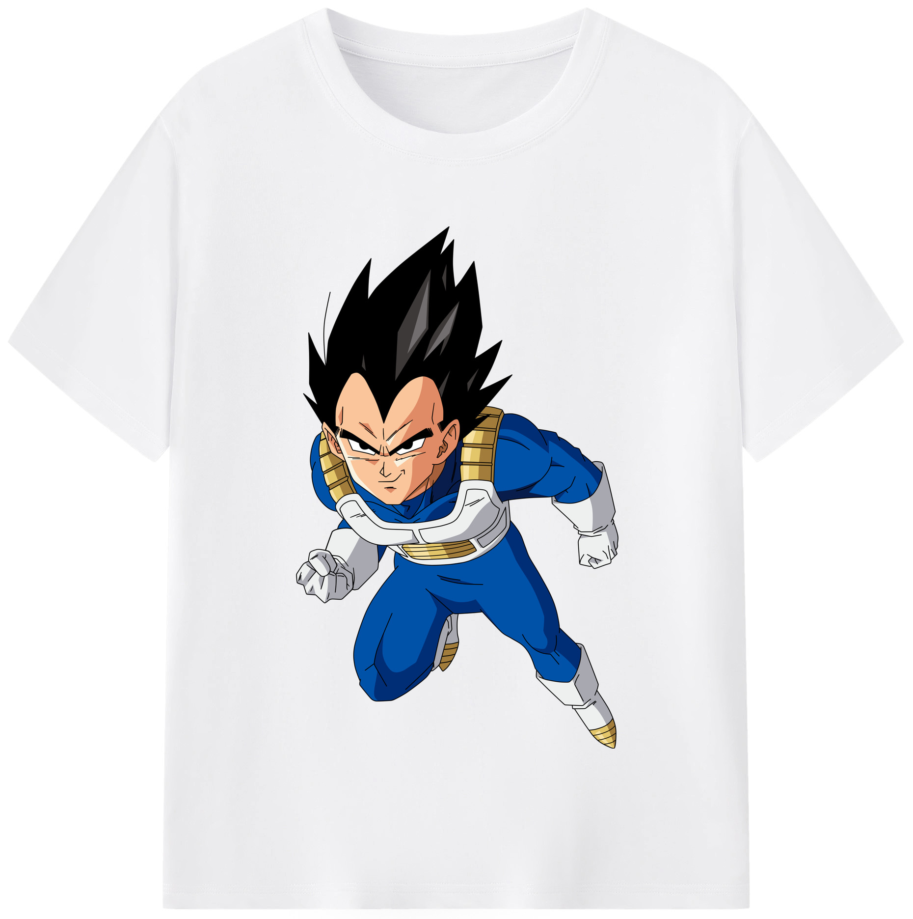 （画像用） ドラゴンボール ベジータ四世（Bejīta Yonsei）DRAGON BALL Vegeta IV 綿100％半袖Tシャツ（フロントプリント）