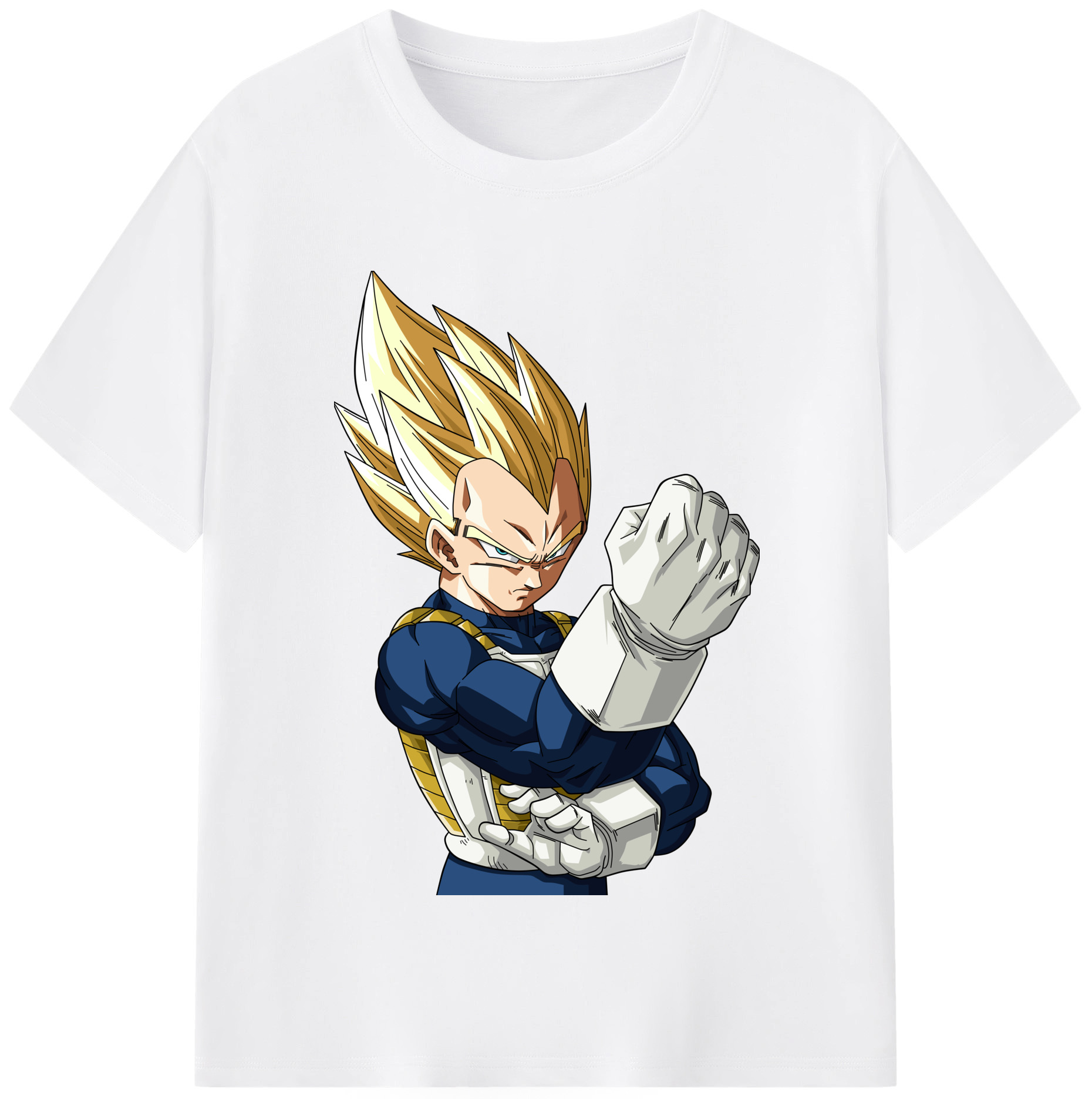 （画像用） ドラゴンボール ベジータ四世（Bejīta Yonsei）DRAGON BALL Vegeta IV 綿100％半袖Tシャツ（フロントプリント）