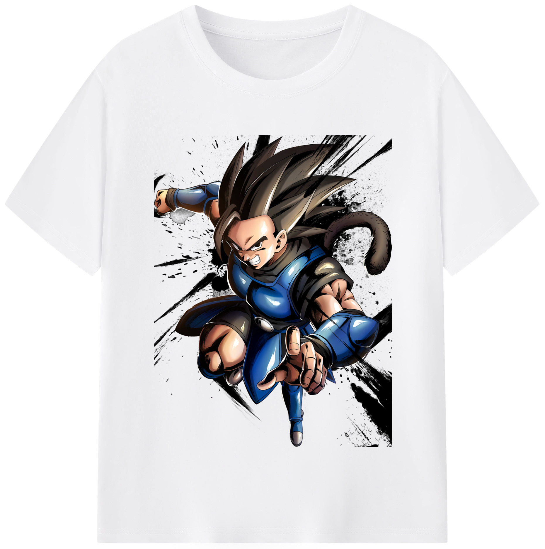 （画像用） ドラゴンボール ベジータ四世（Bejīta Yonsei）DRAGON BALL Vegeta IV 綿100％半袖Tシャツ（フロントプリント）