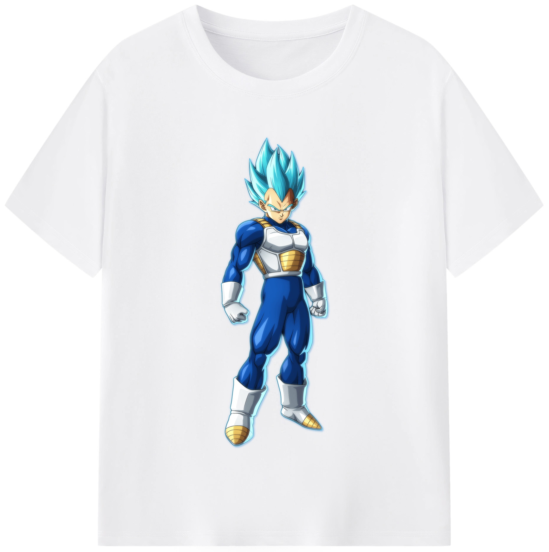 （画像用） ドラゴンボール ベジータ四世（Bejīta Yonsei）DRAGON BALL Vegeta IV 綿100％半袖Tシャツ（フロントプリント）