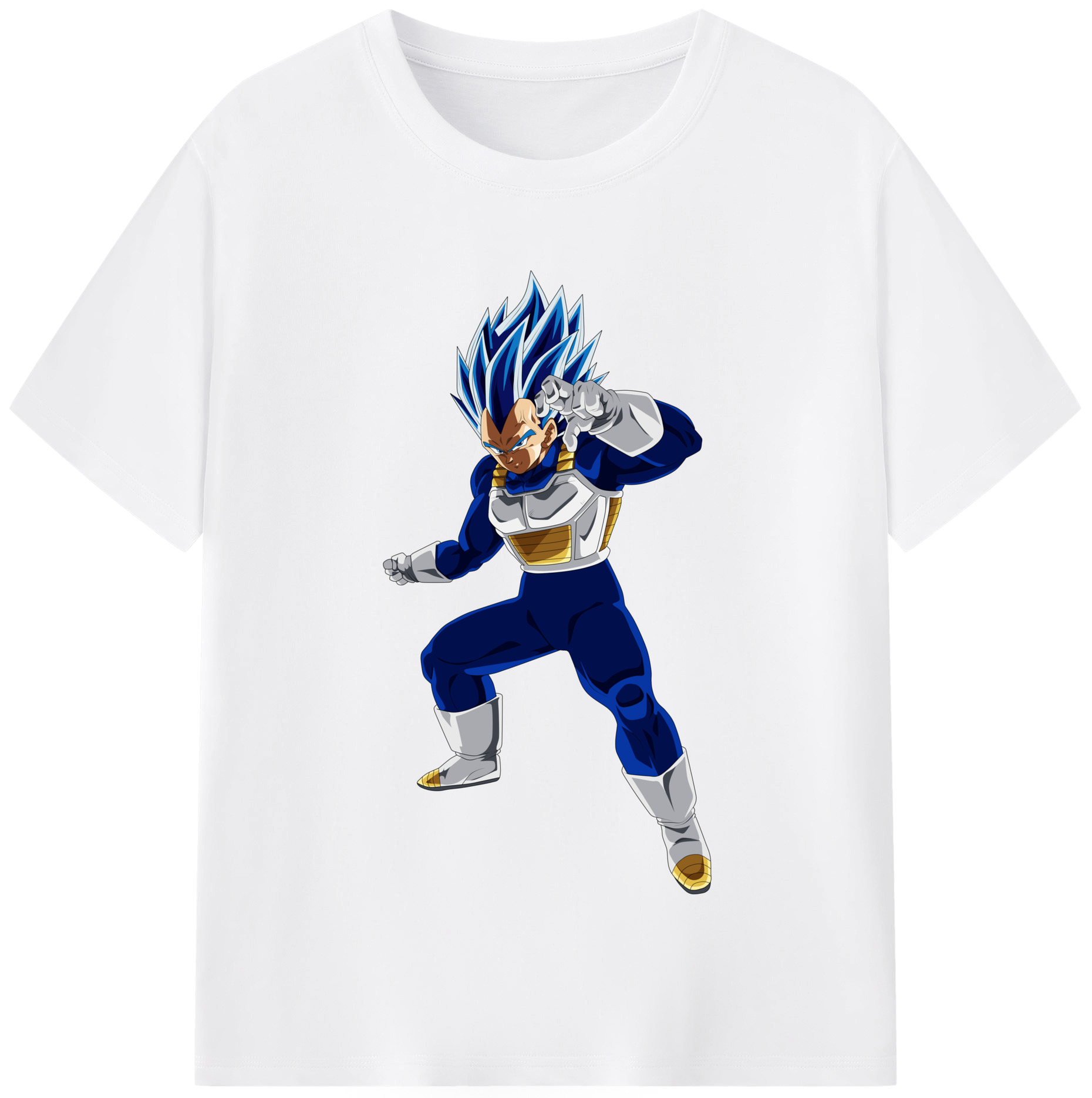 （画像用） ドラゴンボール ベジータ四世（Bejīta Yonsei）DRAGON BALL Vegeta IV 綿100％半袖Tシャツ（フロントプリント）