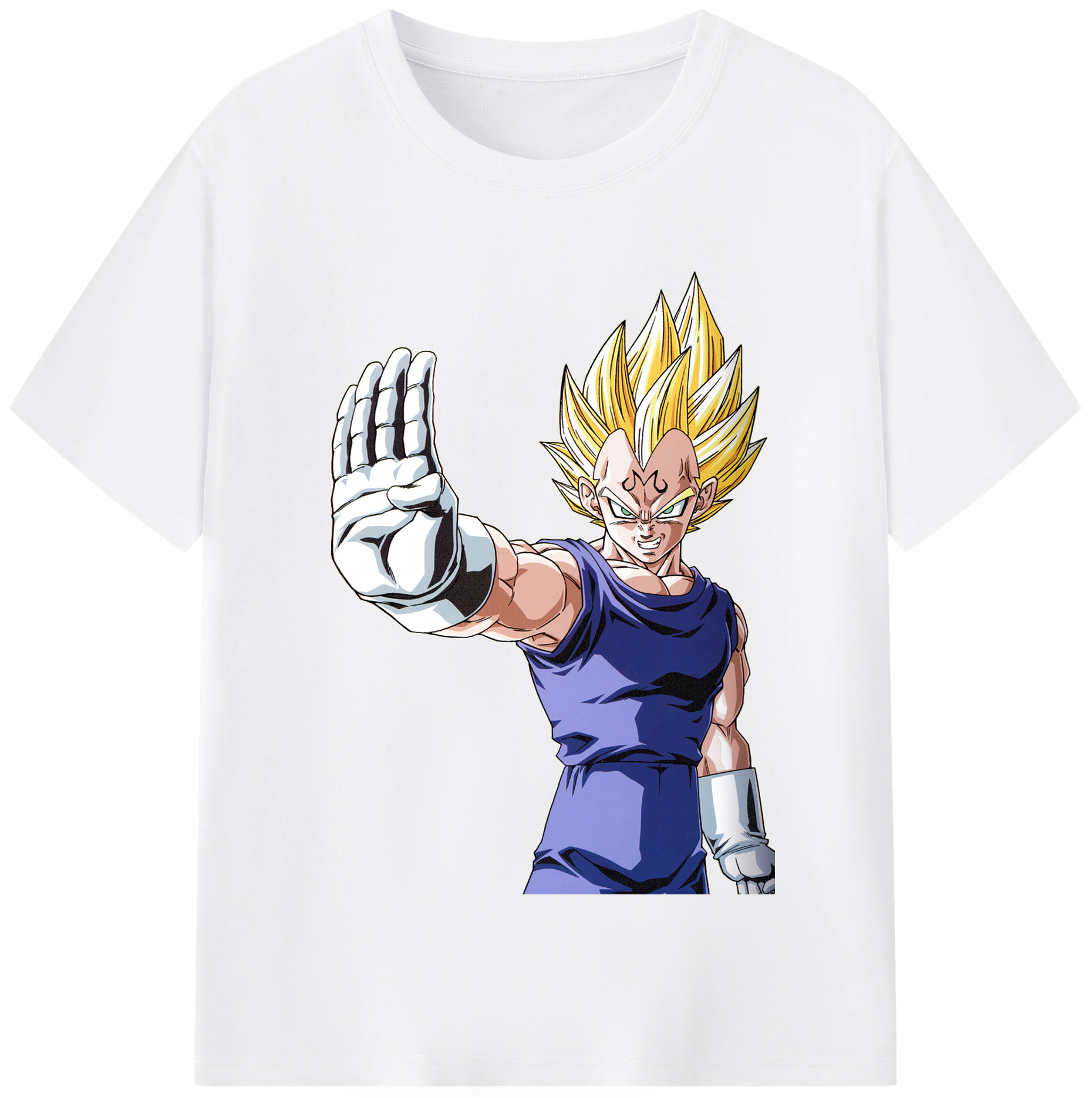 （画像用） ドラゴンボール ベジータ四世（Bejīta Yonsei）DRAGON BALL Vegeta IV 綿100％半袖Tシャツ（フロントプリント）