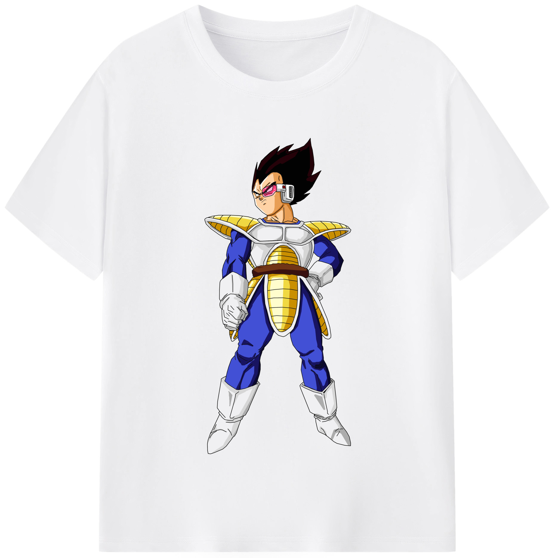 （画像用） ドラゴンボール ベジータ四世（Bejīta Yonsei）DRAGON BALL Vegeta IV 綿100％半袖Tシャツ（フロントプリント）