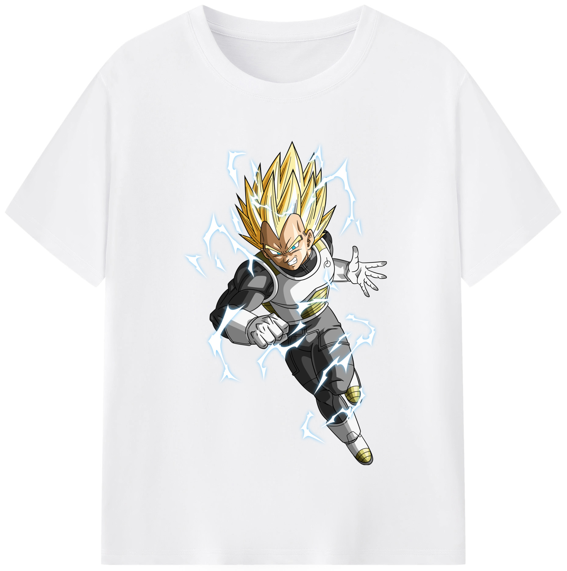（画像用） ドラゴンボール ベジータ四世（Bejīta Yonsei）DRAGON BALL Vegeta IV 綿100％半袖Tシャツ（フロントプリント）