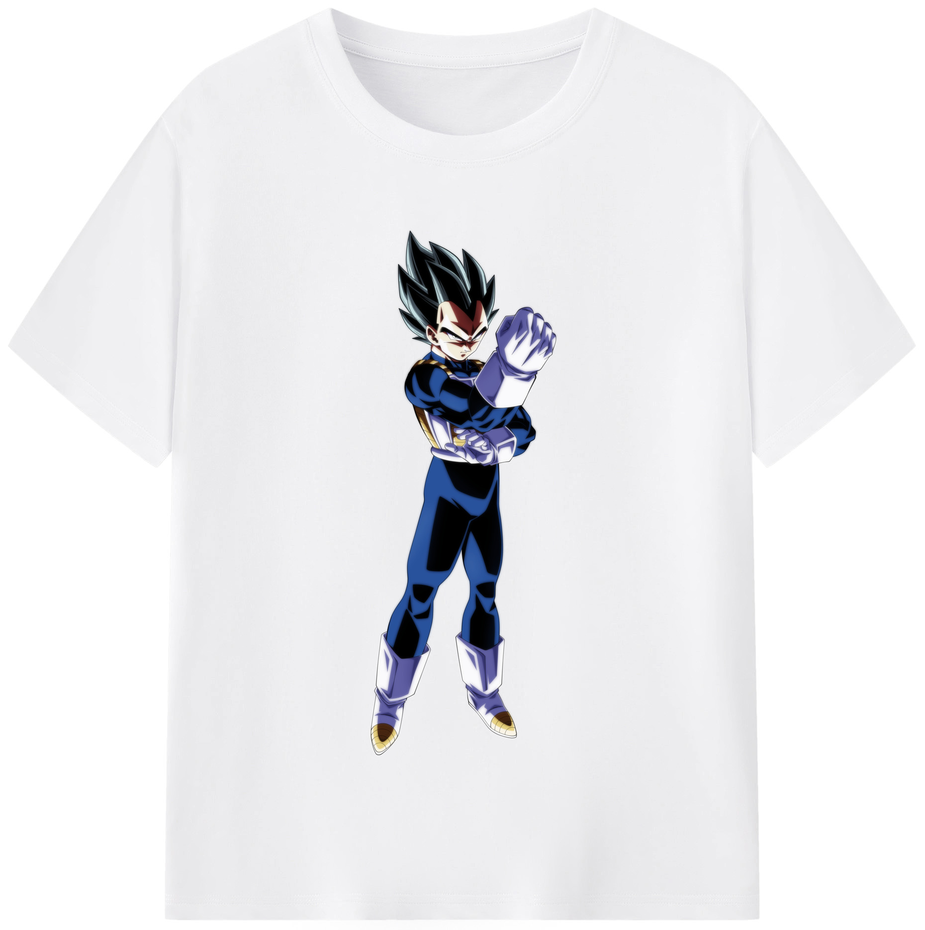 （画像用） ドラゴンボール ベジータ四世（Bejīta Yonsei）DRAGON BALL Vegeta IV 綿100％半袖Tシャツ（フロントプリント）