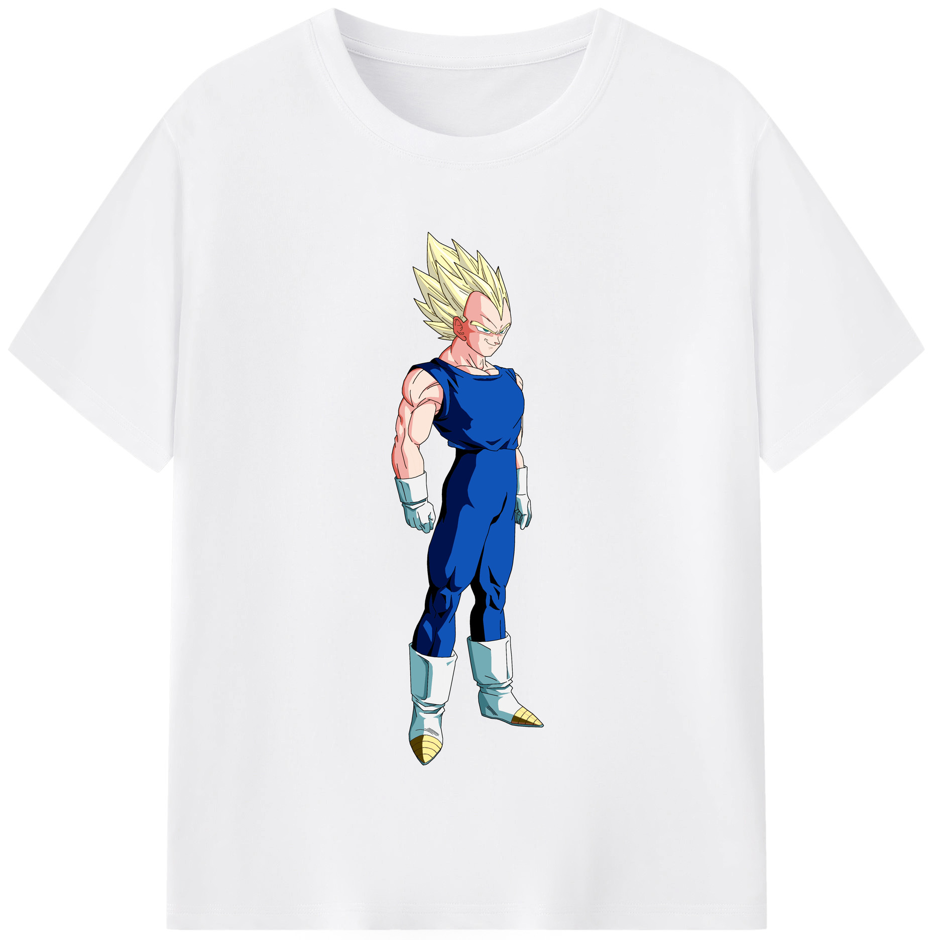 （画像用） ドラゴンボール ベジータ四世（Bejīta Yonsei）DRAGON BALL Vegeta IV 綿100％半袖Tシャツ（フロントプリント）