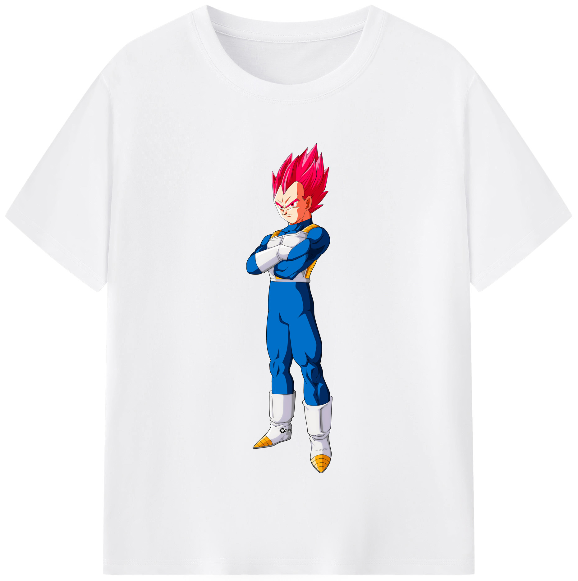 （画像用） ドラゴンボール ベジータ四世（Bejīta Yonsei）DRAGON BALL Vegeta IV 綿100％半袖Tシャツ（フロントプリント）