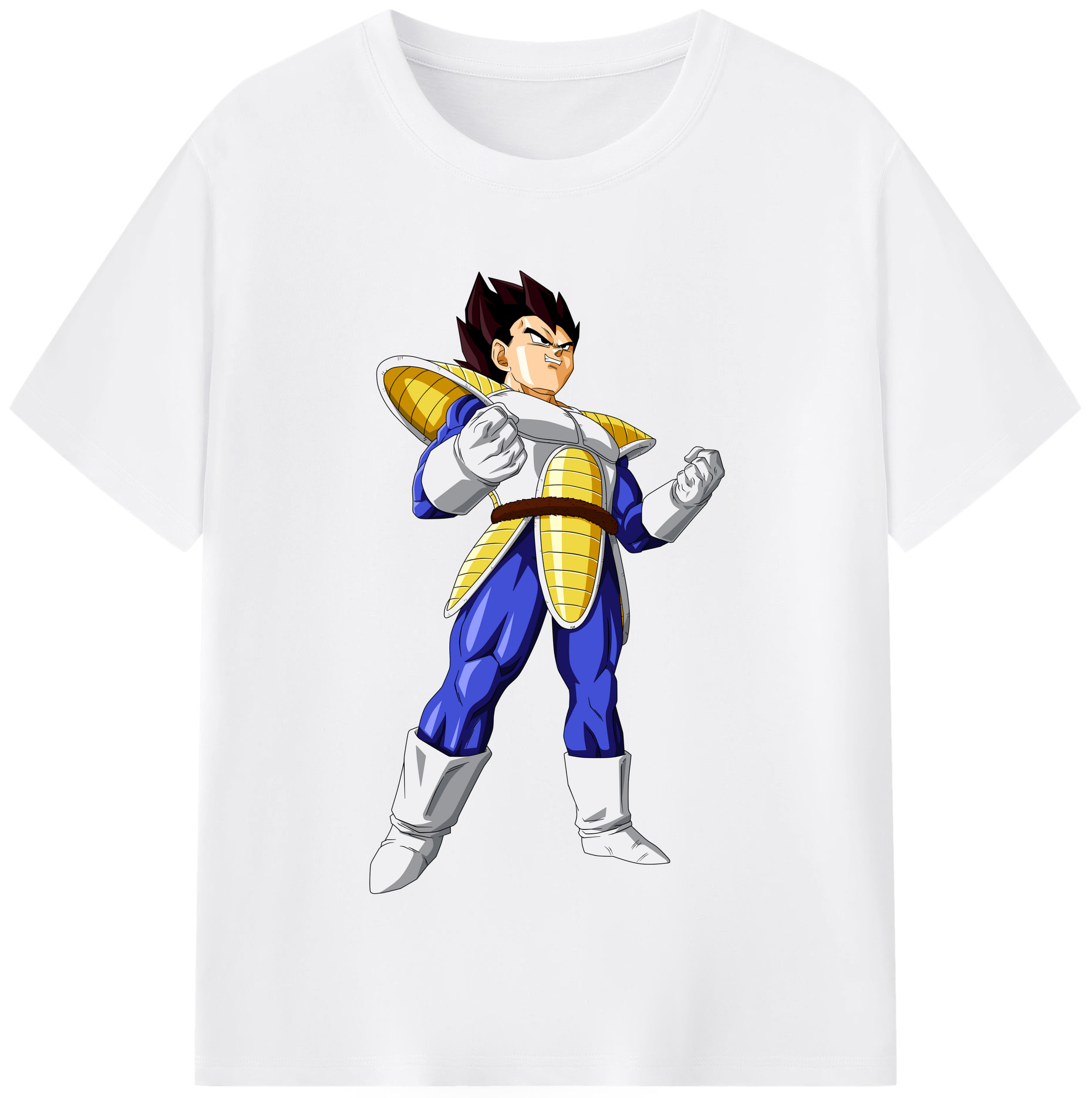 （画像用） ドラゴンボール ベジータ四世（Bejīta Yonsei）DRAGON BALL Vegeta IV 綿100％半袖Tシャツ（フロントプリント）