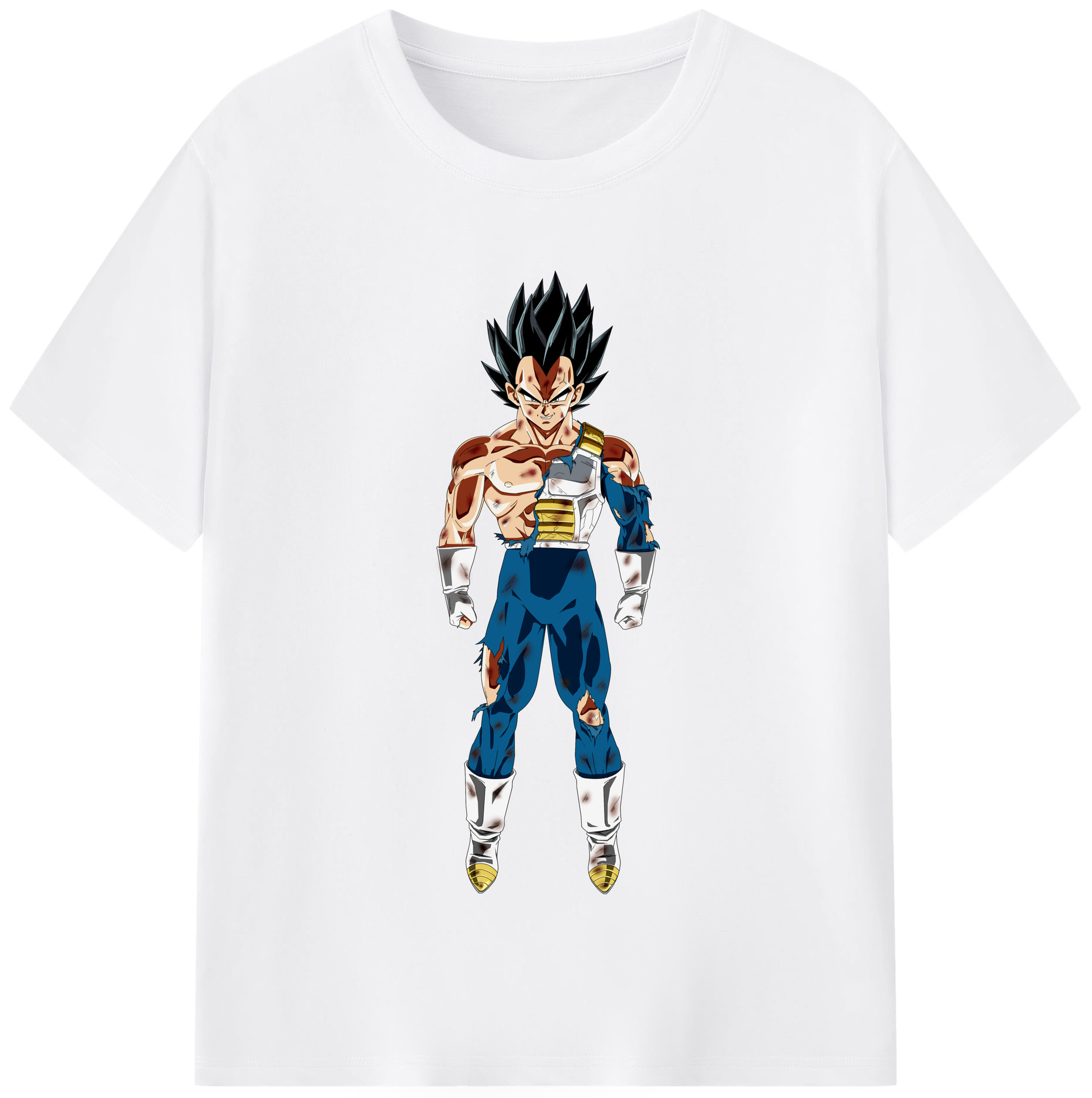 （画像用） ドラゴンボール ベジータ四世（Bejīta Yonsei）DRAGON BALL Vegeta IV 綿100％半袖Tシャツ（フロントプリント）