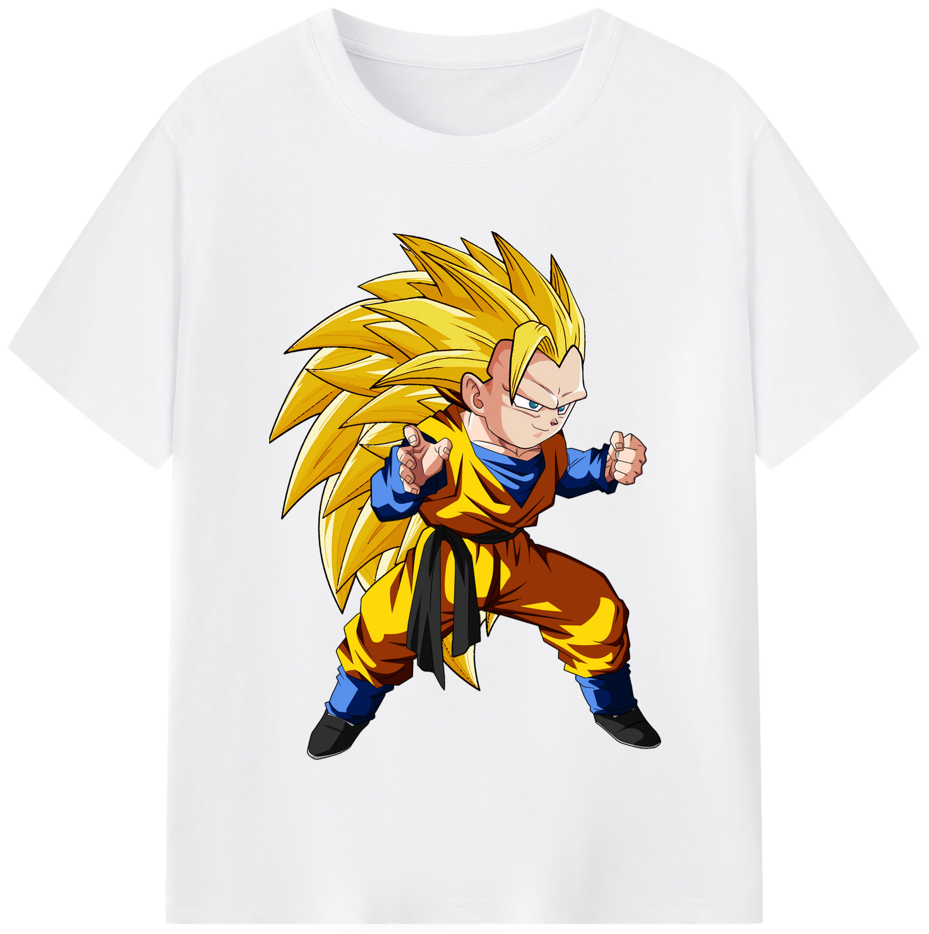 （画像用） ドラゴンボール ベジータ四世（Bejīta Yonsei）DRAGON BALL Vegeta IV 綿100％半袖Tシャツ（フロントプリント）
