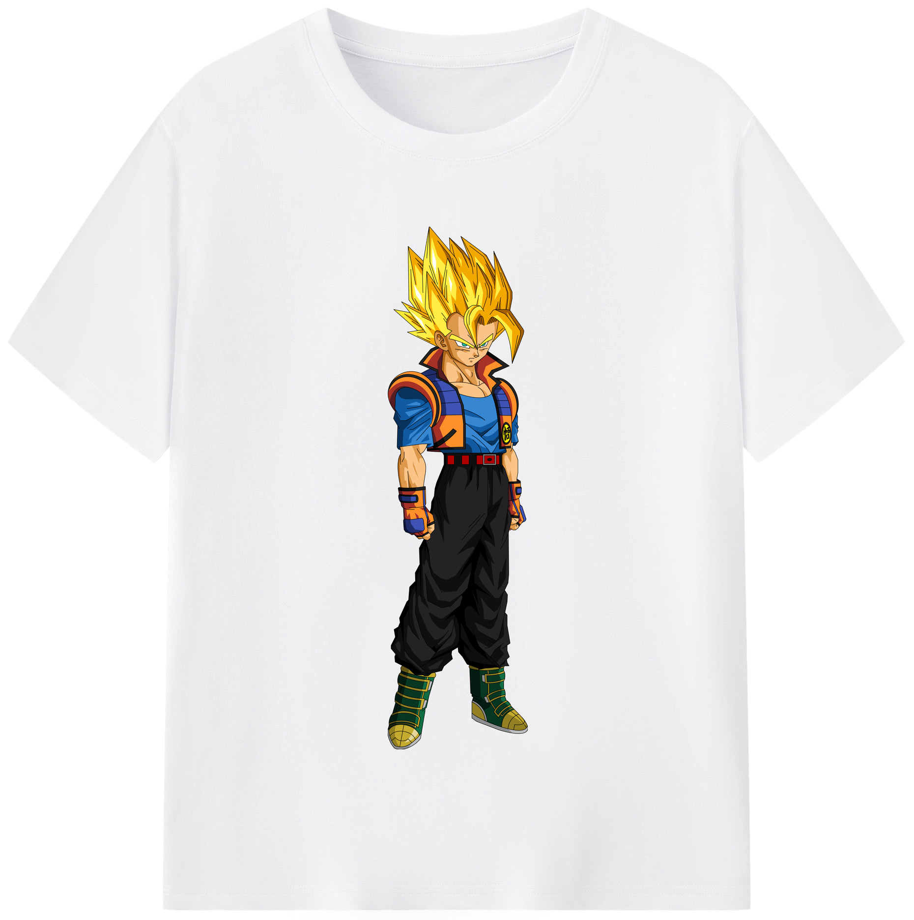 （画像用） ドラゴンボール ベジータ四世（Bejīta Yonsei）DRAGON BALL Vegeta IV 綿100％半袖Tシャツ（フロントプリント）