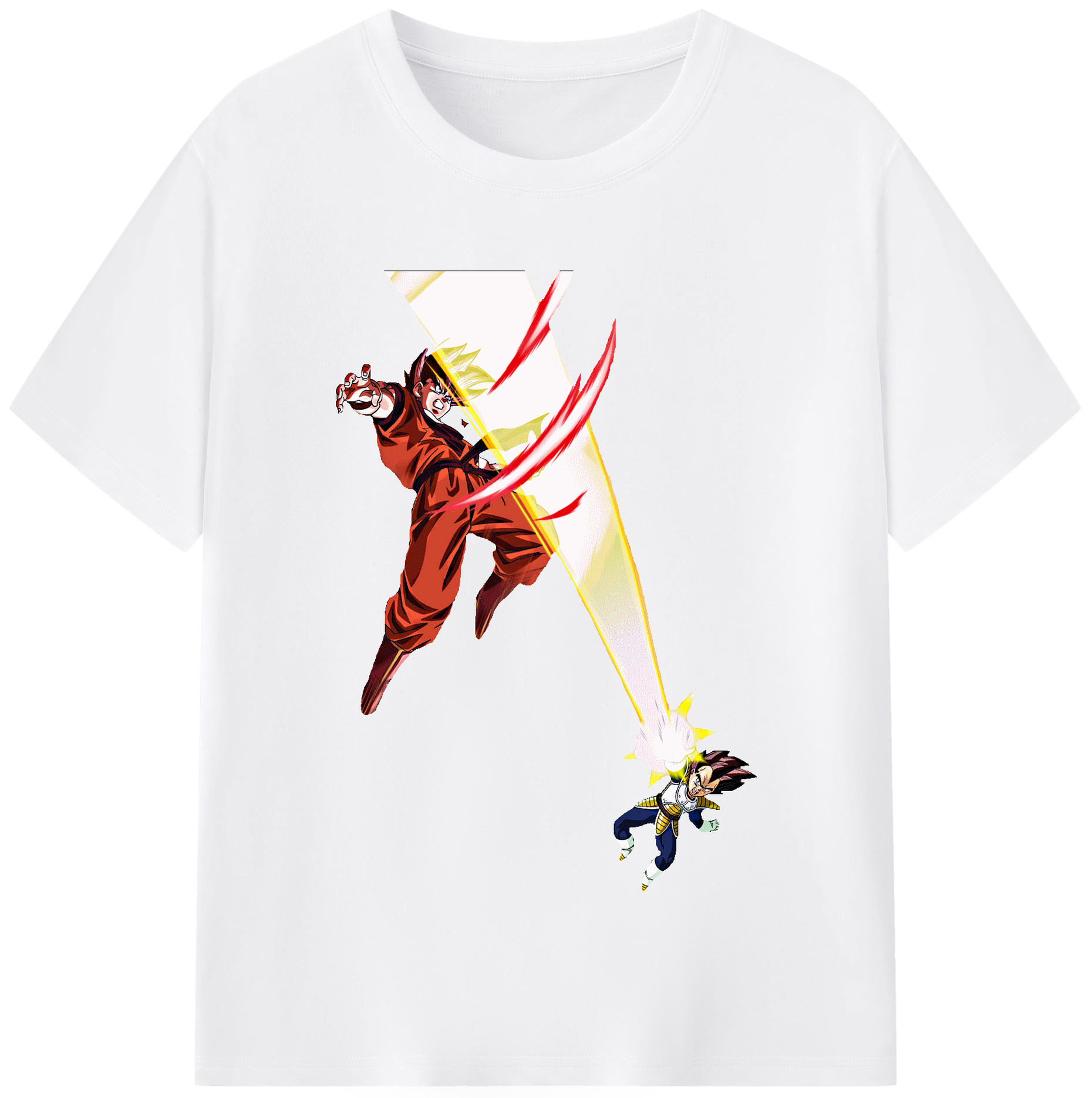 （画像用） ドラゴンボール ベジータ四世（Bejīta Yonsei）DRAGON BALL Vegeta IV 綿100％半袖Tシャツ（フロントプリント）