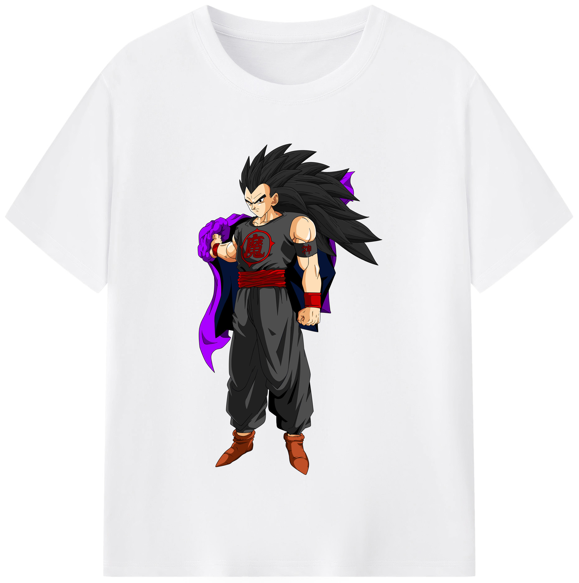 （画像用） ドラゴンボール ベジータ四世（Bejīta Yonsei）DRAGON BALL Vegeta IV 綿100％半袖Tシャツ（フロントプリント）