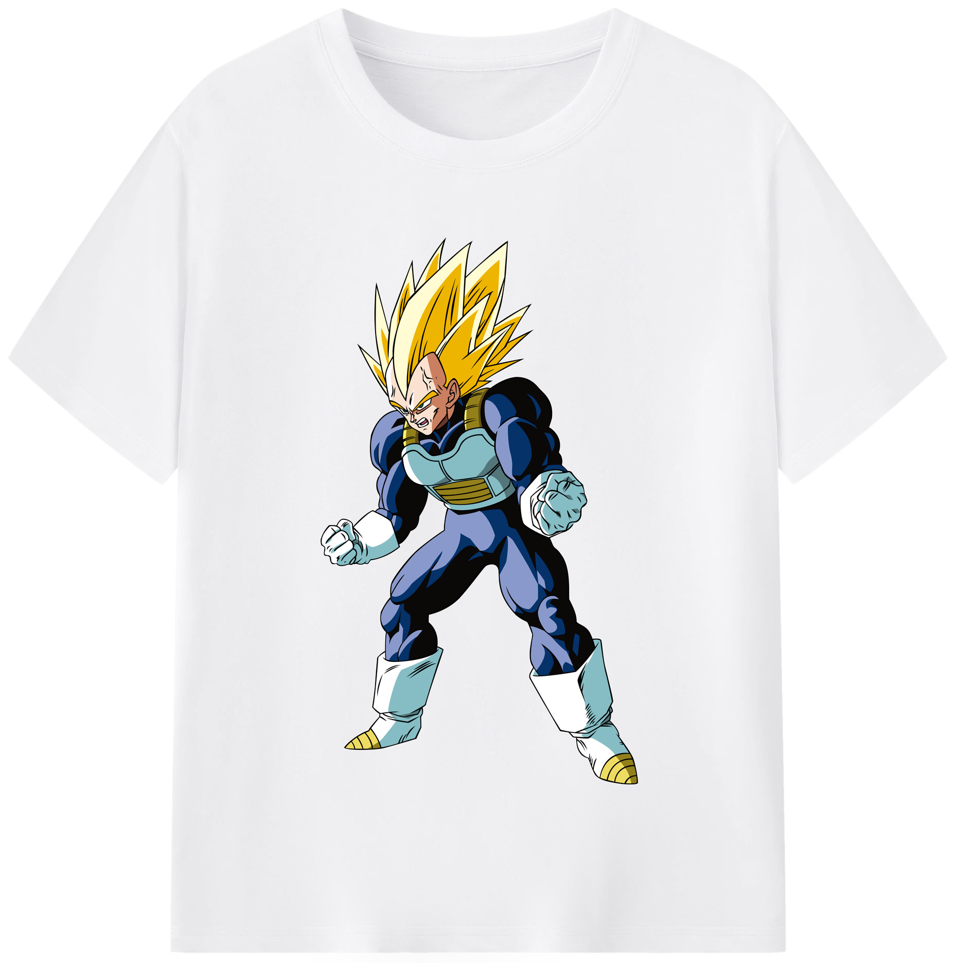 （画像用） ドラゴンボール ベジータ四世（Bejīta Yonsei）DRAGON BALL Vegeta IV 綿100％半袖Tシャツ（フロントプリント）