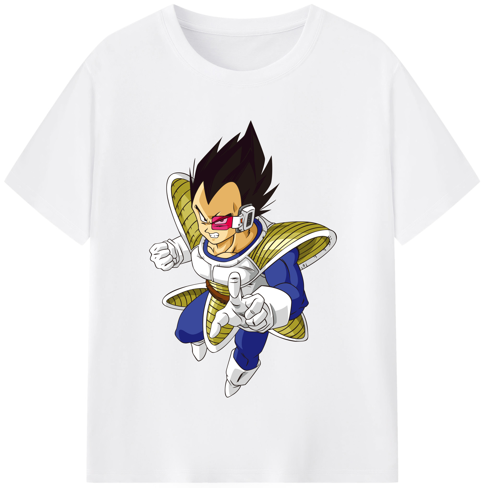 （画像用） ドラゴンボール ベジータ四世（Bejīta Yonsei）DRAGON BALL Vegeta IV 綿100％半袖Tシャツ（フロントプリント）