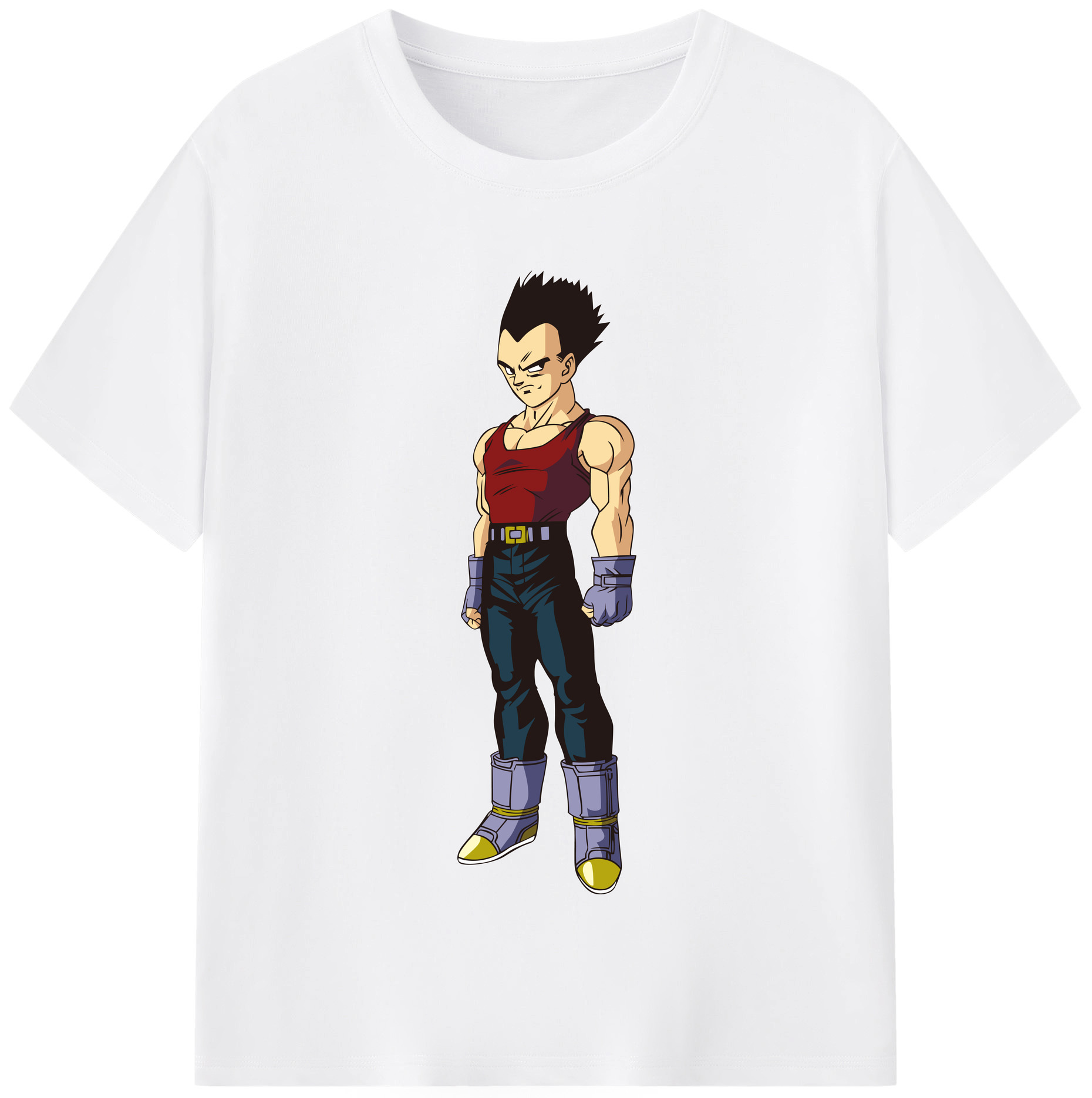 （画像用） ドラゴンボール ベジータ四世（Bejīta Yonsei）DRAGON BALL Vegeta IV 綿100％半袖Tシャツ（フロントプリント）