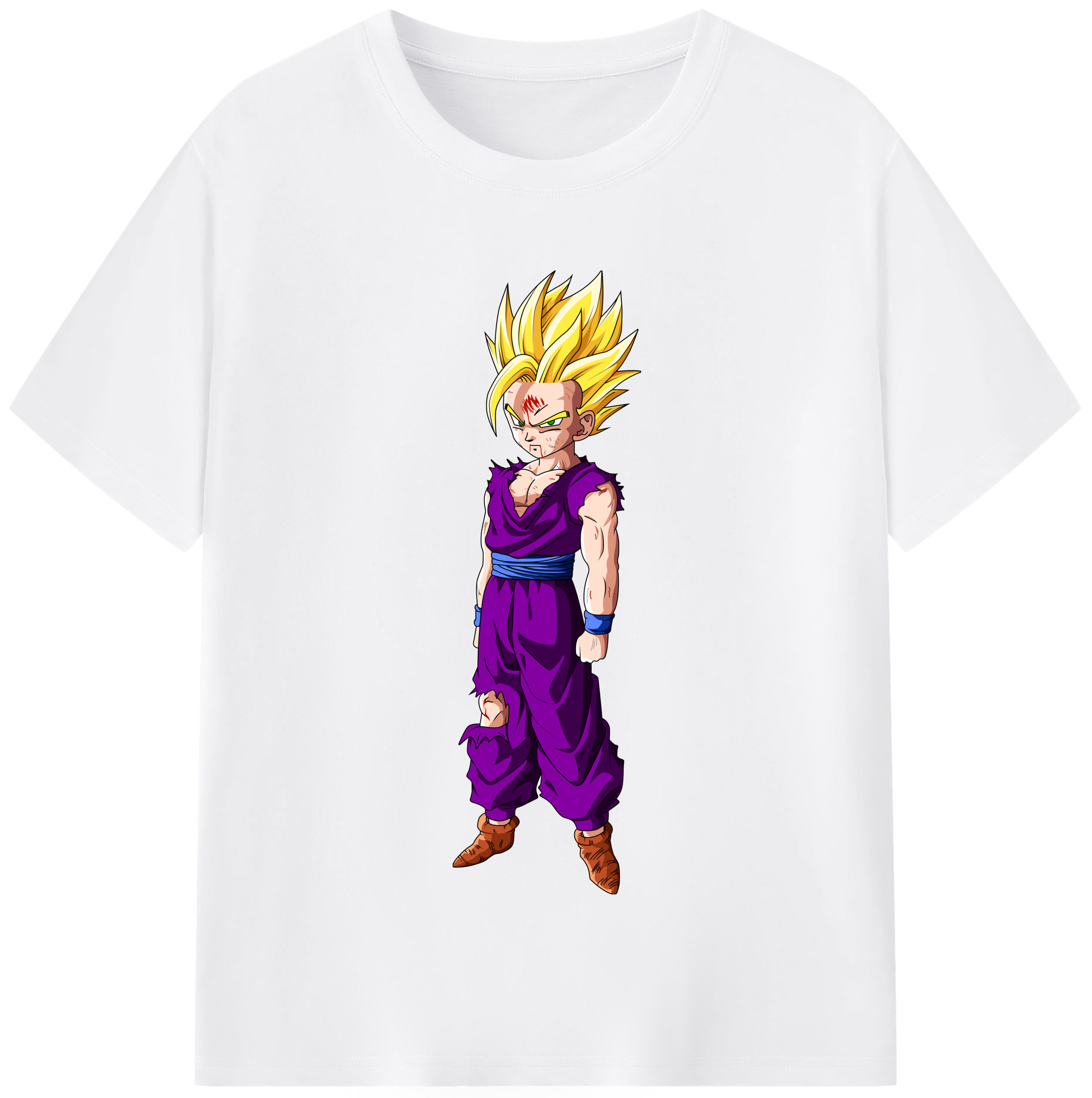 （画像用） ドラゴンボール 孫 悟飯（そんごはん）DRAGON BALL Son Gohan 綿100％半袖Tシャツ（フロントプリント）
