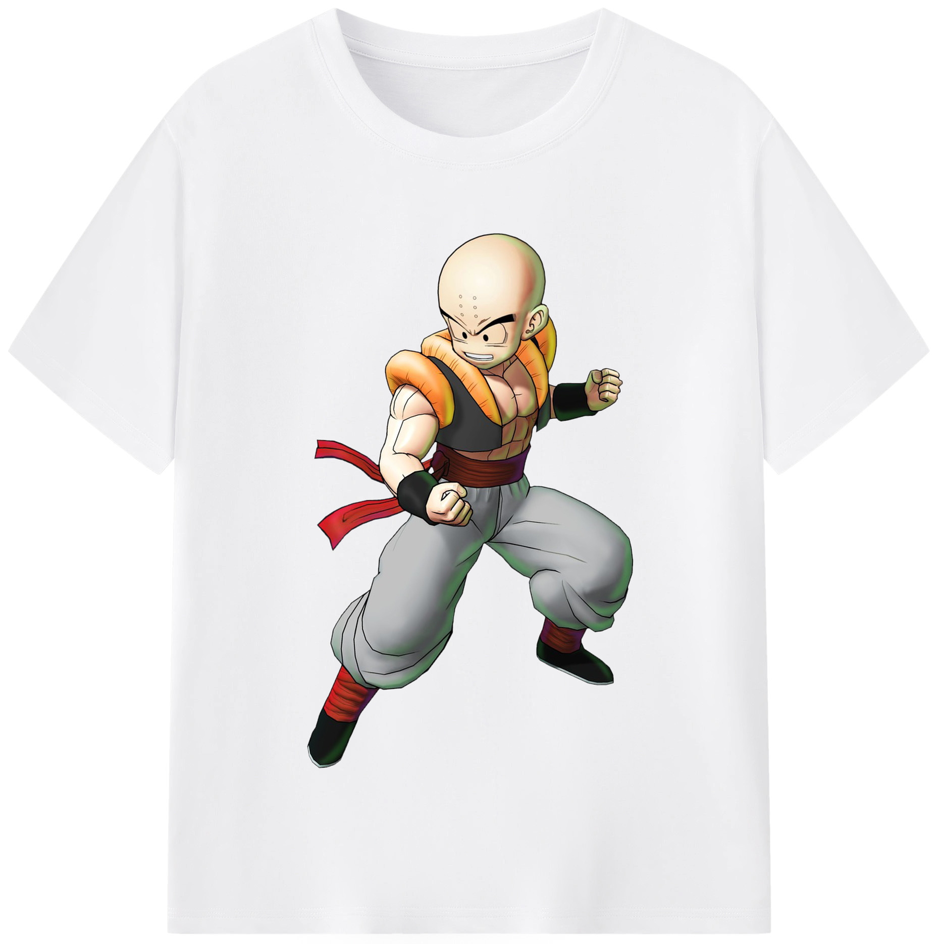 （画像用） ドラゴンボール クリリン DRAGON BALL krillin 綿100％半袖Tシャツ（フロントプリント）