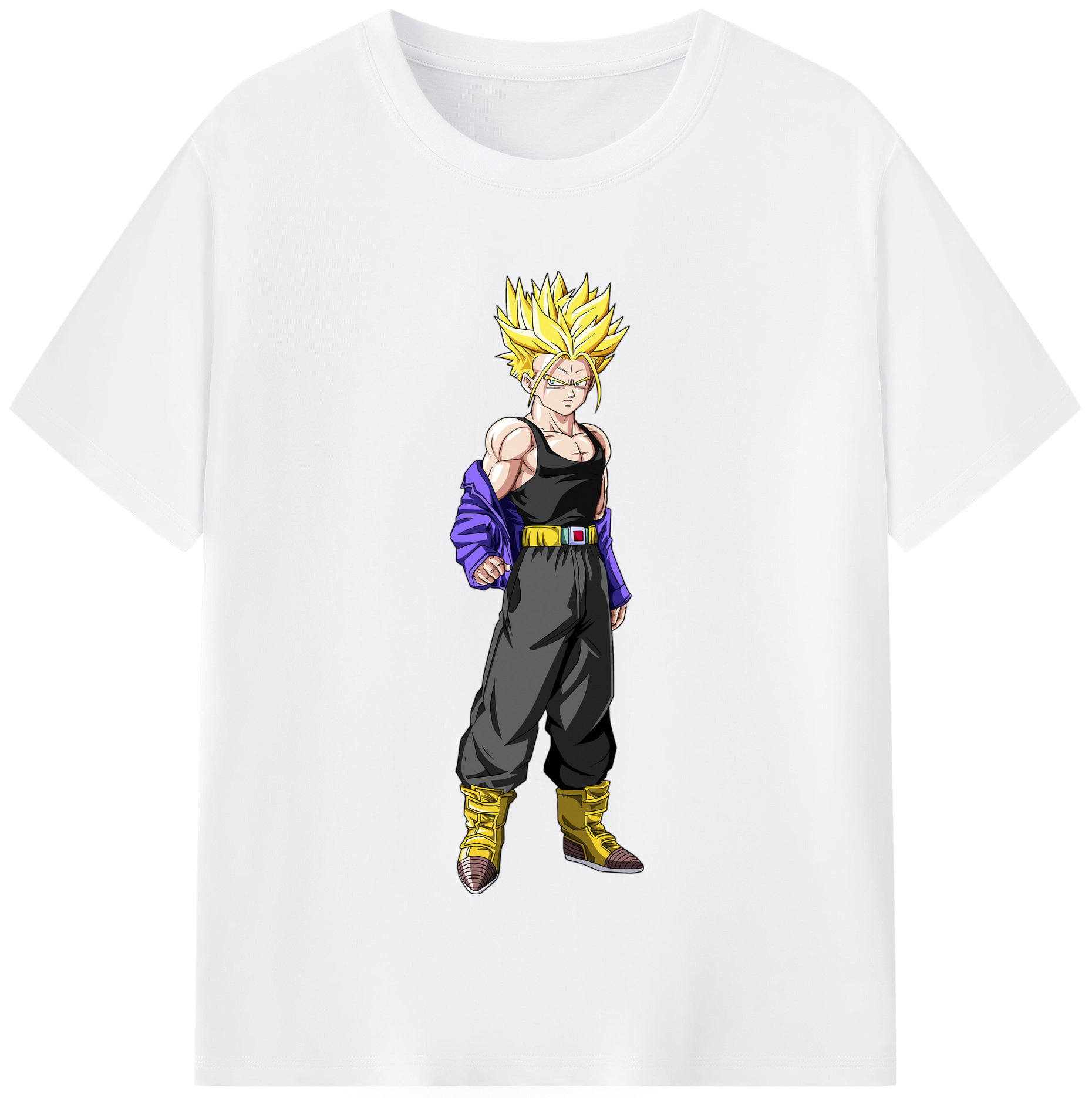 （画像用） ドラゴンボール トランクス（Torankusu）DRAGON BALL Trunks 綿100％半袖Tシャツ（フロントプリント）