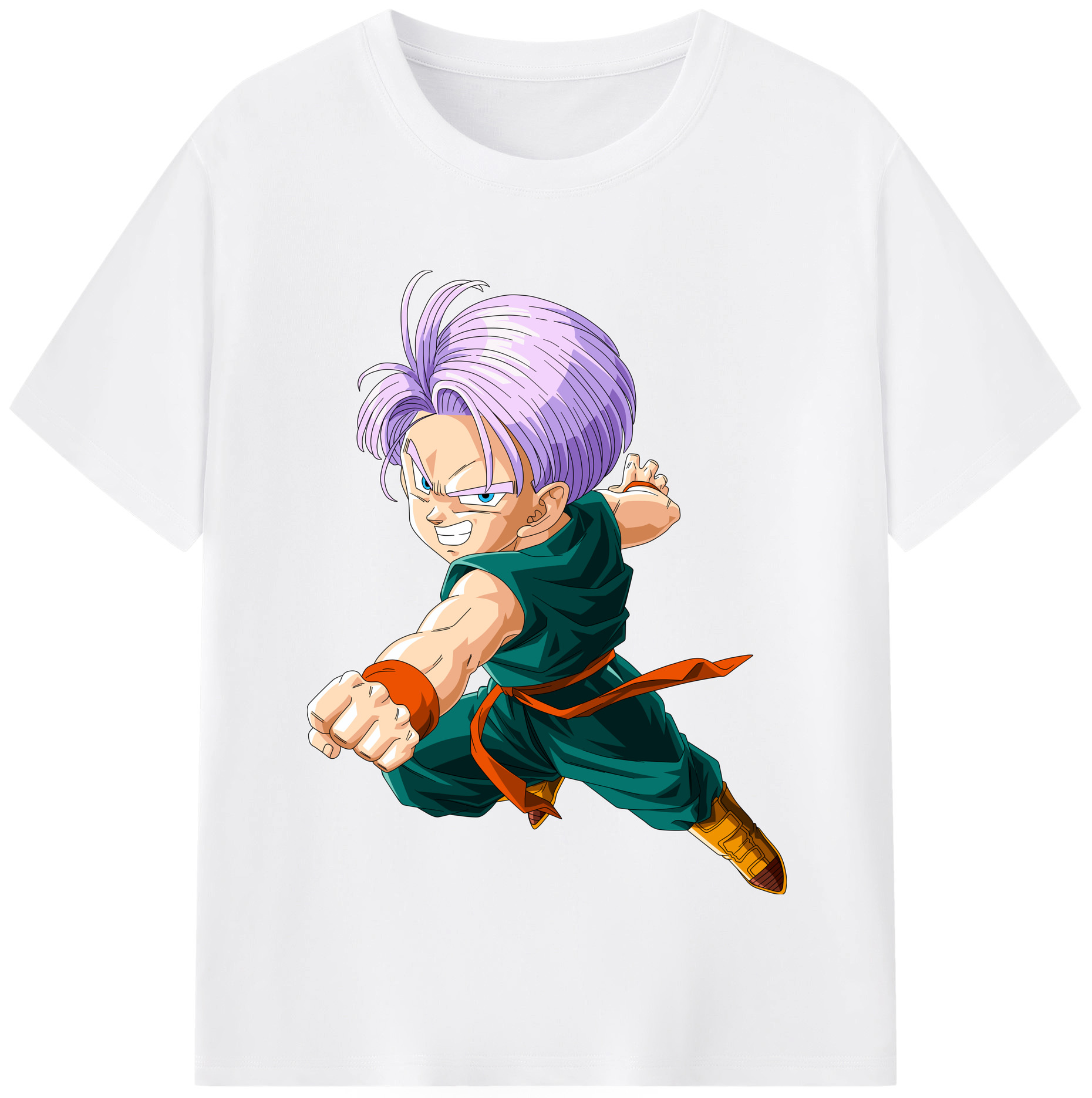（画像用） ドラゴンボール トランクス（Torankusu）DRAGON BALL Trunks 綿100％半袖Tシャツ（フロントプリント）