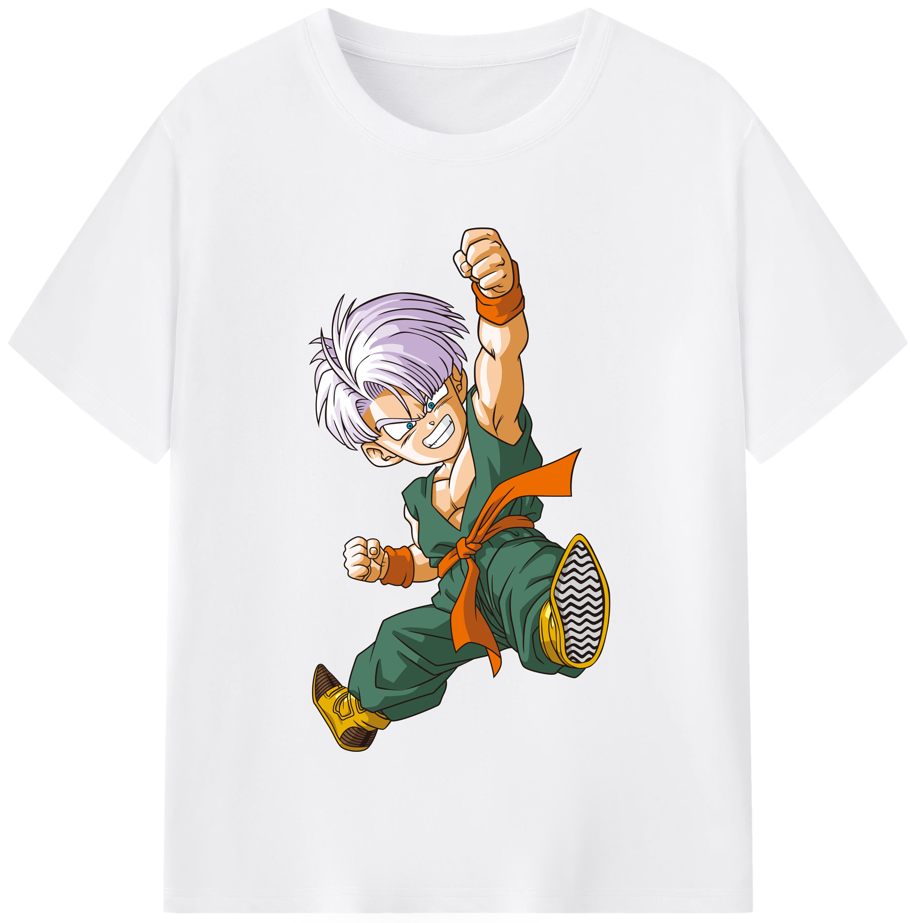 （画像用） ドラゴンボール トランクス（Torankusu）DRAGON BALL Trunks 綿100％半袖Tシャツ（フロントプリント）