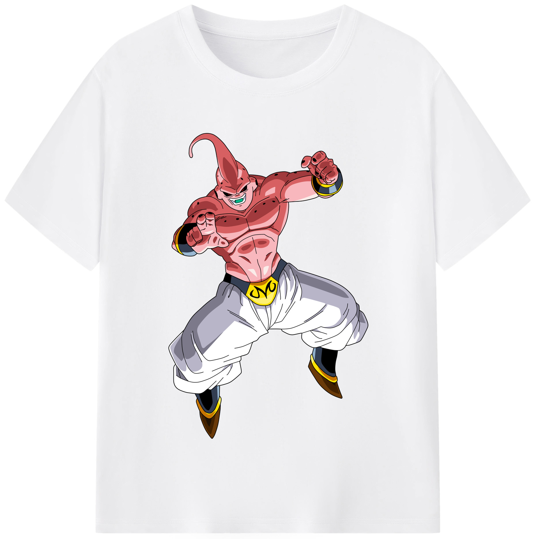 （画像用） ドラゴンボール 魔人ブウ DRAGON BALL Majin Buu 綿100％半袖Tシャツ（フロントプリント）
